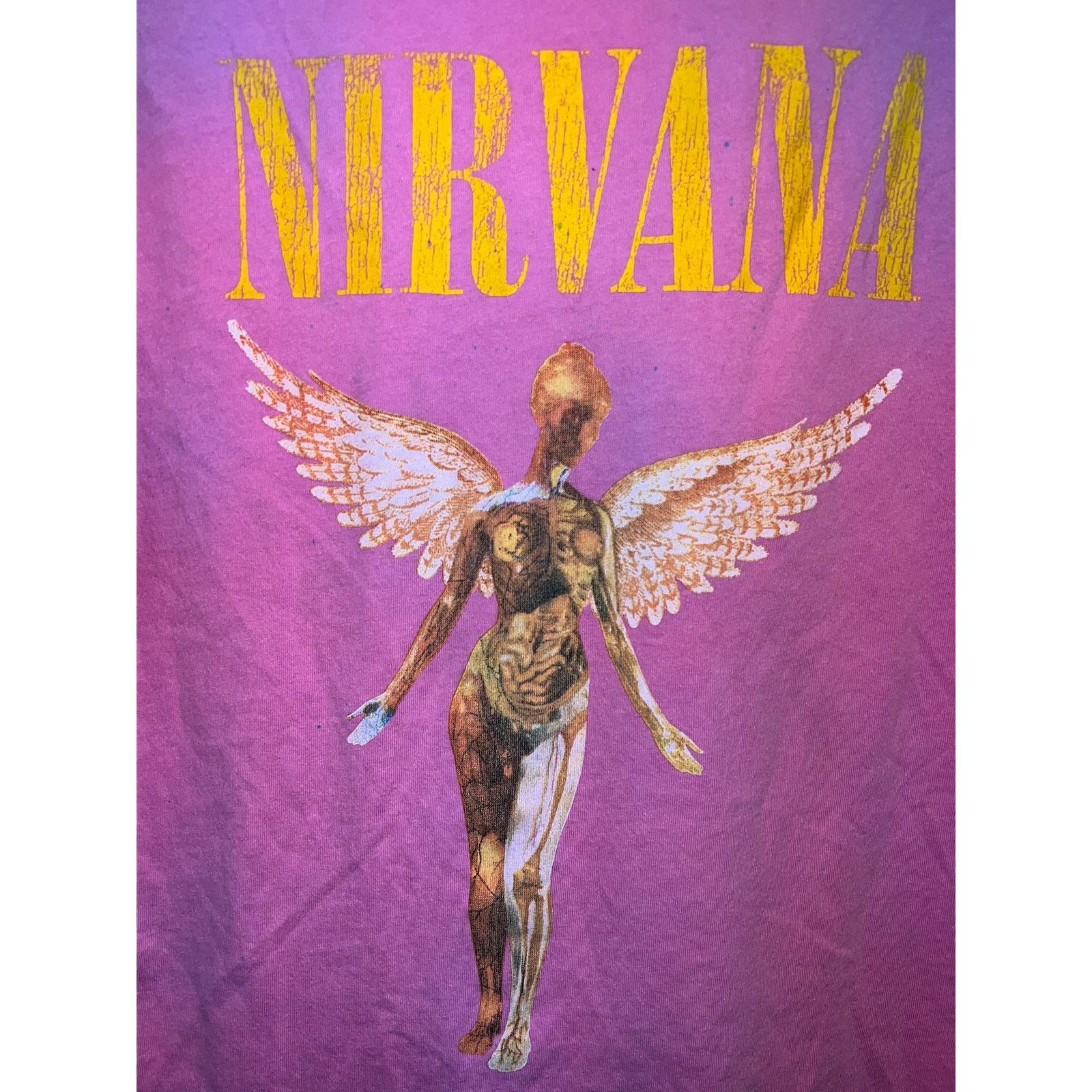 H&M Nirvana Band Shirt Pink Graphic Tee Top Divided H&M Reprint Size US S / EU 44-46 / 1 - 2 Thumbnail