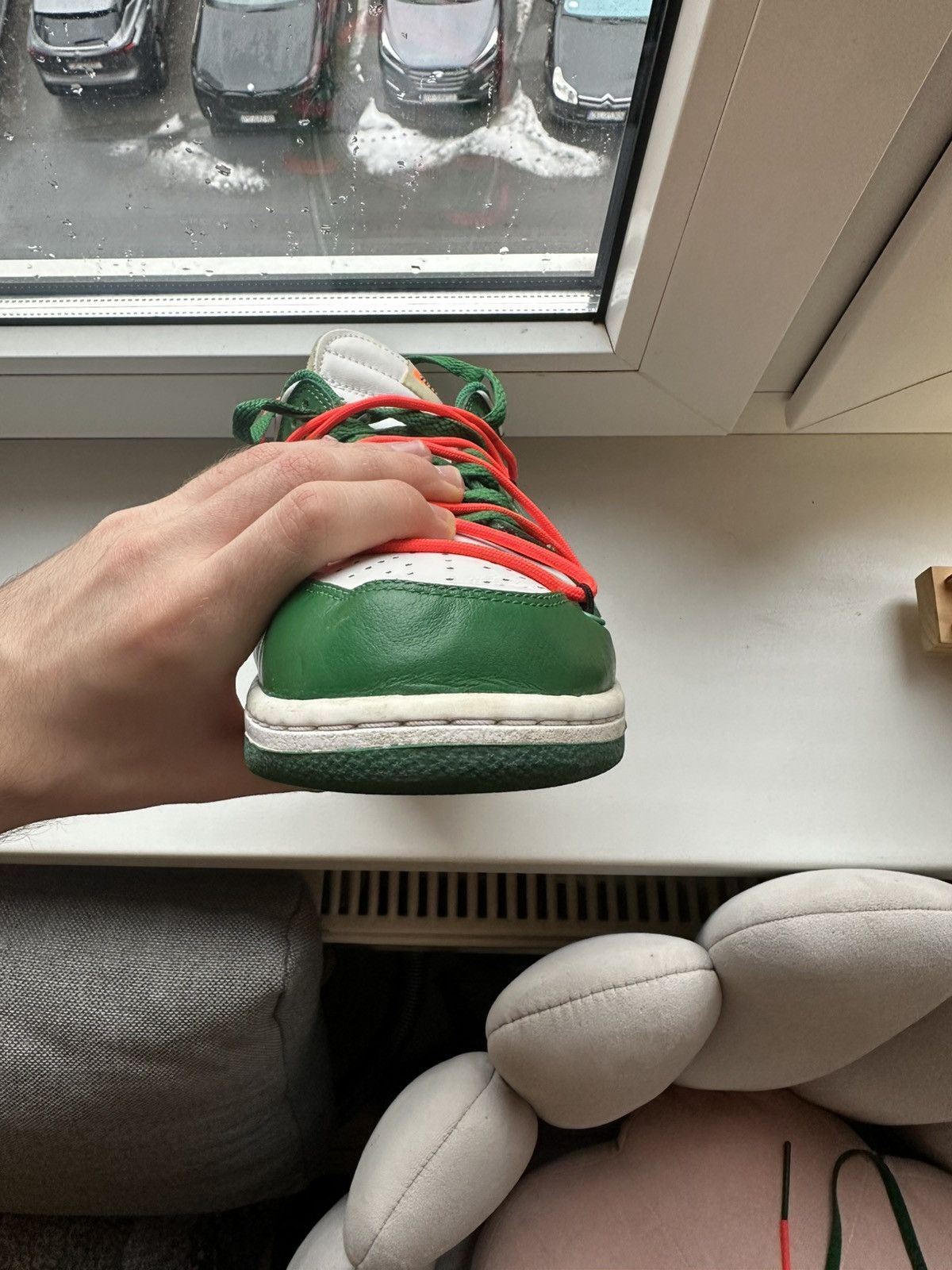 Nike × Off-White Nike dunk x Off-White pine green Size US 11 / EU 44 - 9 Thumbnail