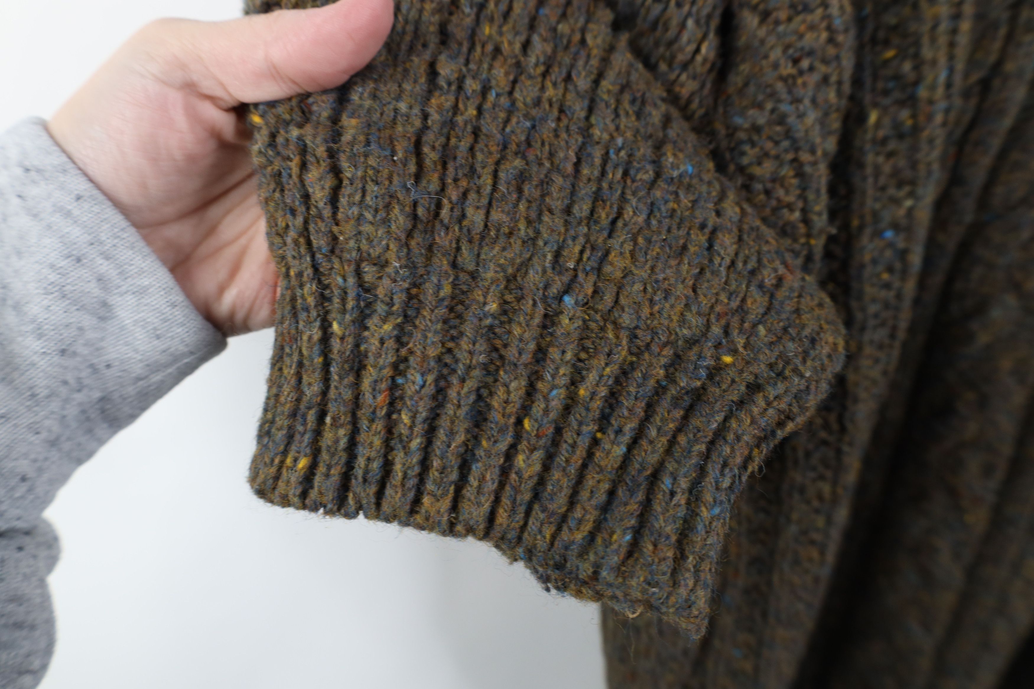 Vintage Vintage 90s Streetwear Chunky Cable Knit Fisherman Sweater Size US L / EU 52-54 / 3 - 6 Thumbnail