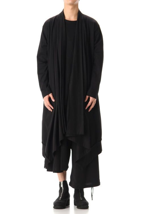 image of Groundy x Yohji Yamamoto Cardigan Light Top in Black, Men's (Size Small)
