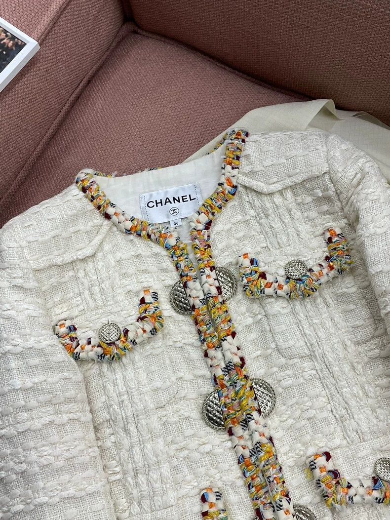 Chanel Chanel Cuban series colorful rolled edge beige four-pocket Size XS / US 0-2 / IT 36-38 - 2 Thumbnail