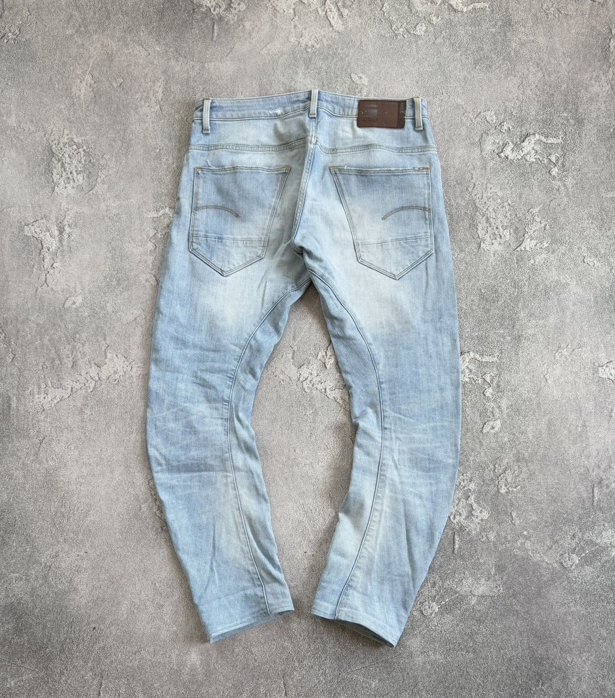 G-Star G star raw 34/36 ARC 3D slim Distressed denim pant trouser Size US 34 / EU 50 - 13 Thumbnail