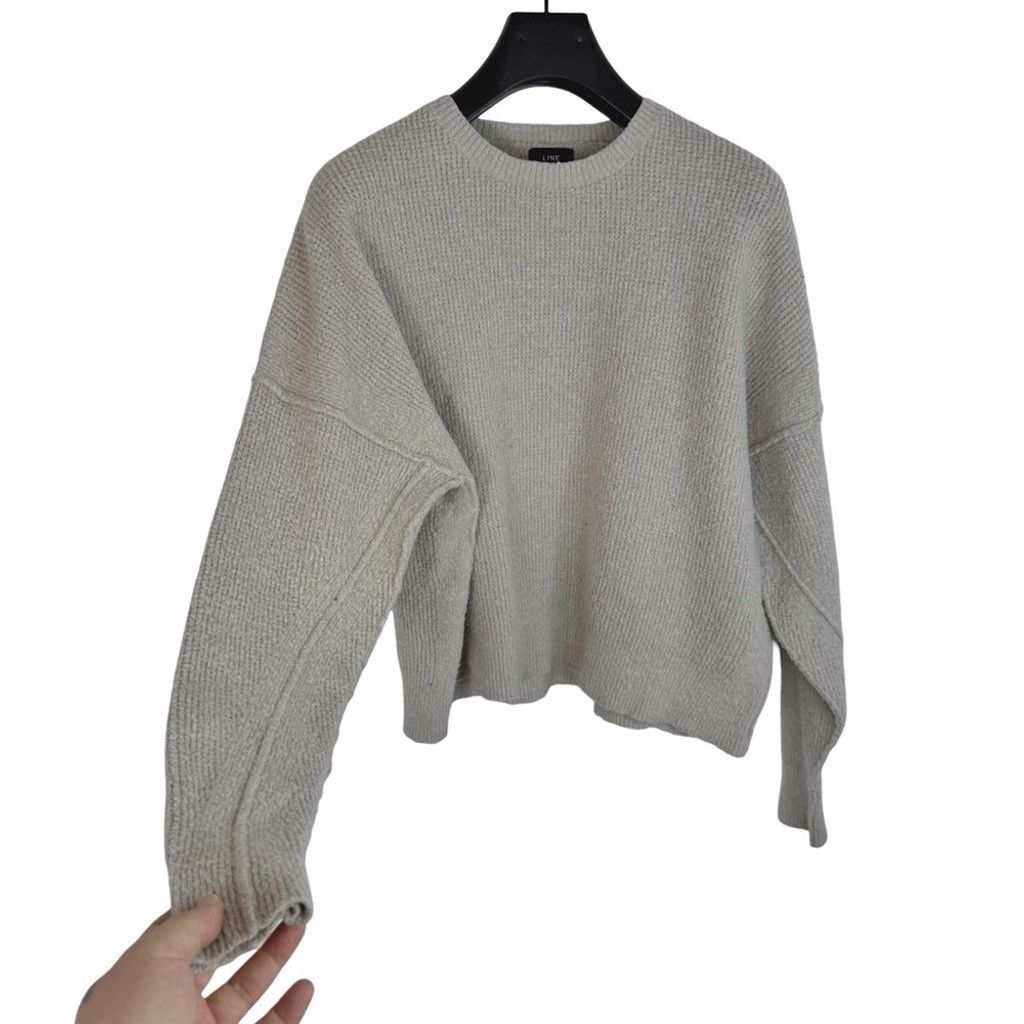 Other NWOT LINE THE LABEL Women's Luxury Designer Cream Sweater S Size S / US 4 / IT 40 - 3 Thumbnail