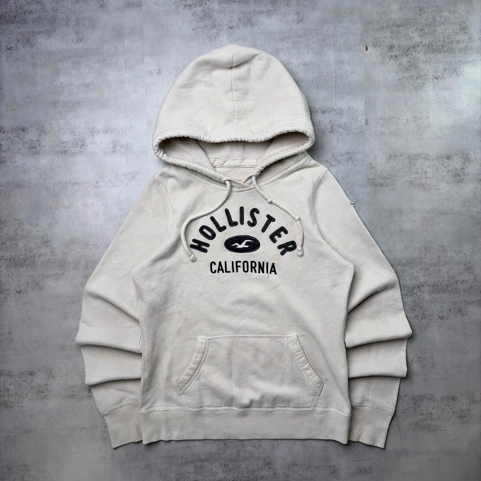 Other Y2K White Hollister Surf Grunge Thermal Hoodie Size S / US 4 / IT 40 - 1 Thumbnail