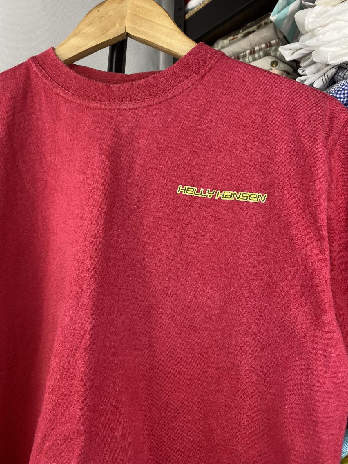 Helly Hansen × Vintage 🔥Vntg Helly Hansen Red Shirt Cyber Logo Opium Tee mens Size US S / EU 44-46 / 1 - 4 Thumbnail
