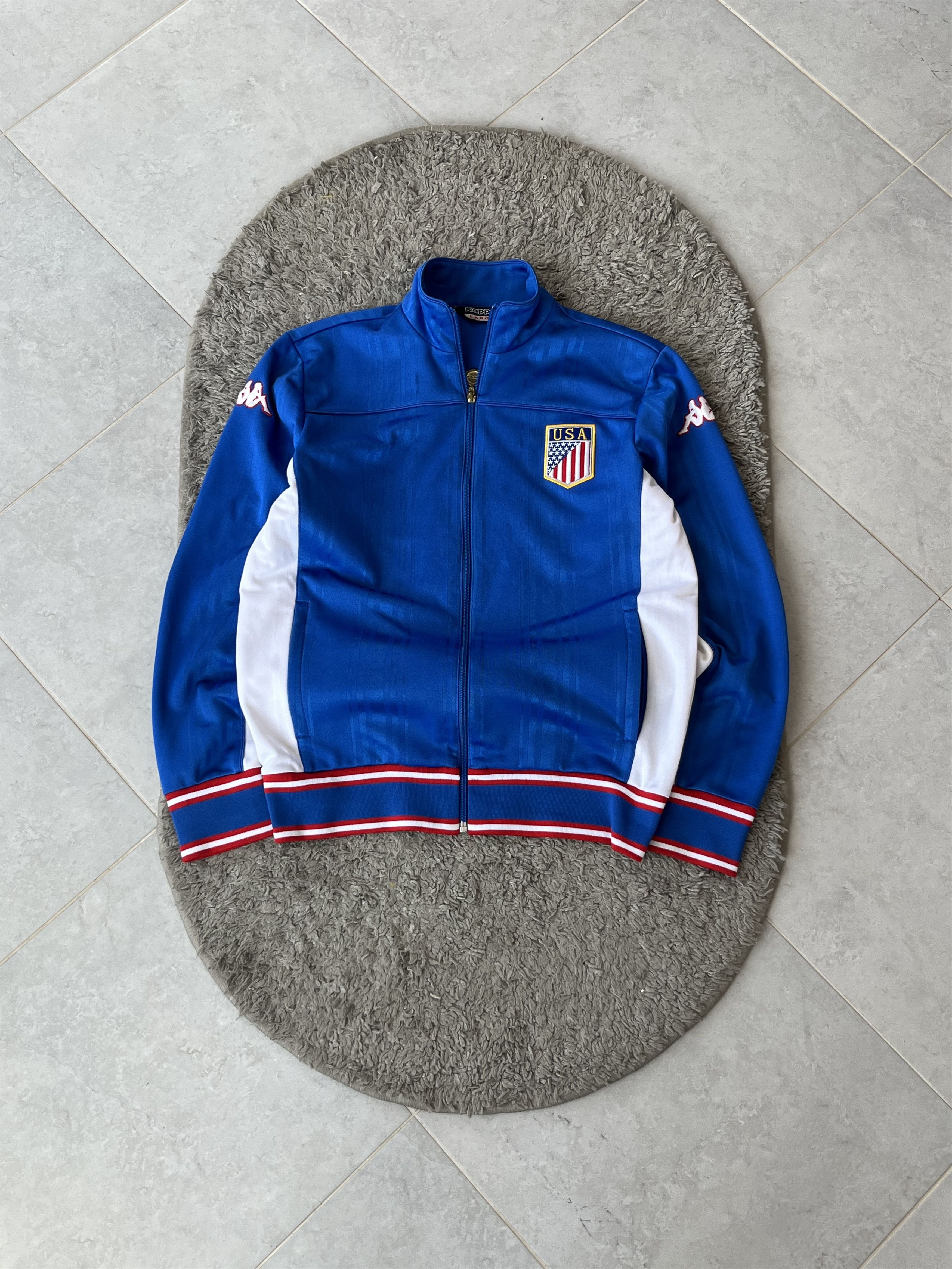 Kappa KAPPA USA Vintage Jersey Olimpic Full Zip Sweatshirt Size US L / EU 52-54 / 3 - 1 Thumbnail