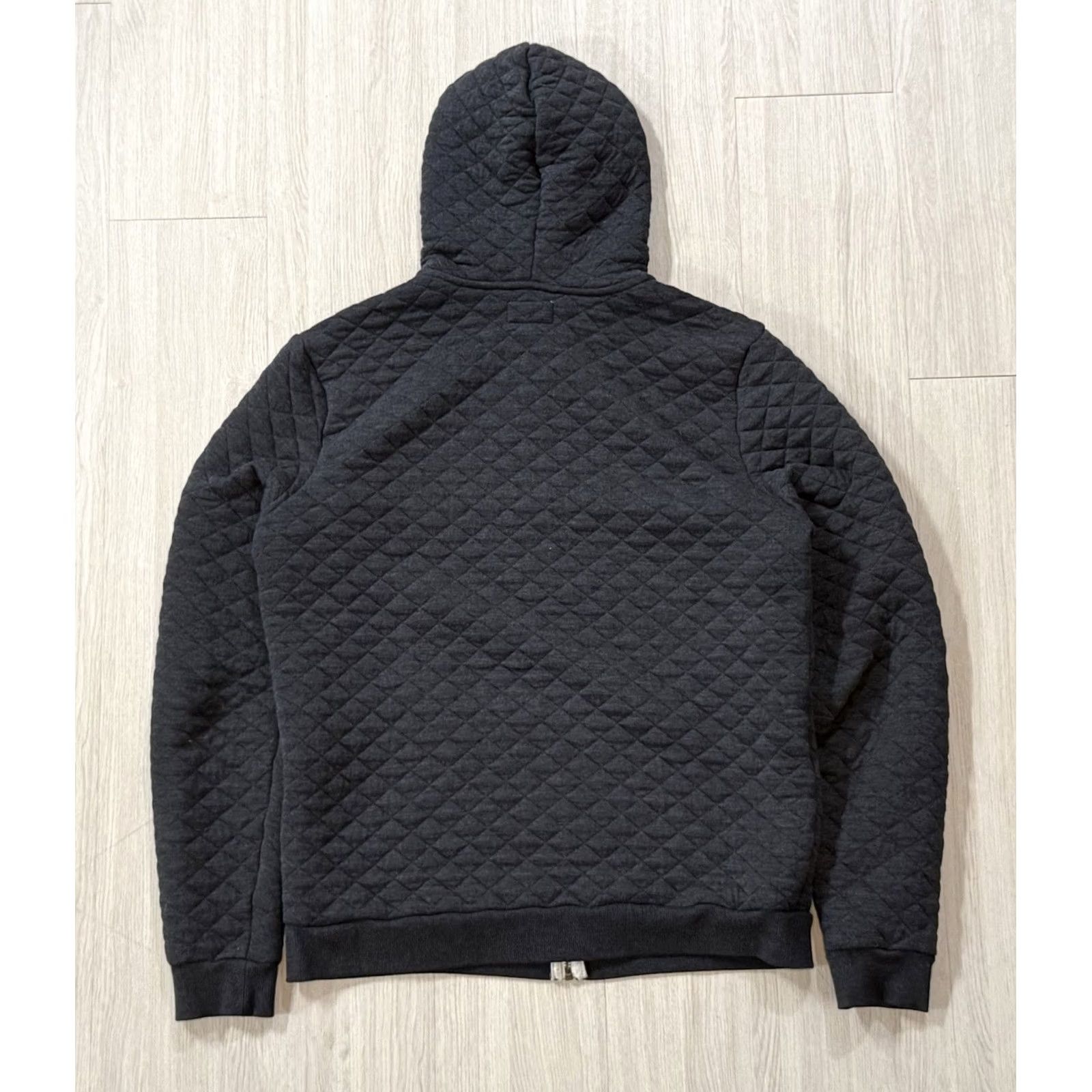 Marine Layer Marine Layer Men's Corbet Quilted Full Zip Hoodie Medium Gray Core Zip Hoodie Size US M / EU 48-50 / 2 - 2 Thumbnail