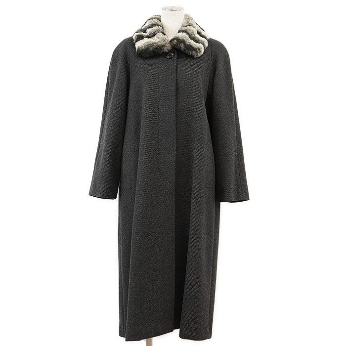 Other Other Balmain Classic Angora Blend 2way Coat Others Outerwear DUTY FREE for USA Size ONE SIZE - 1 Thumbnail