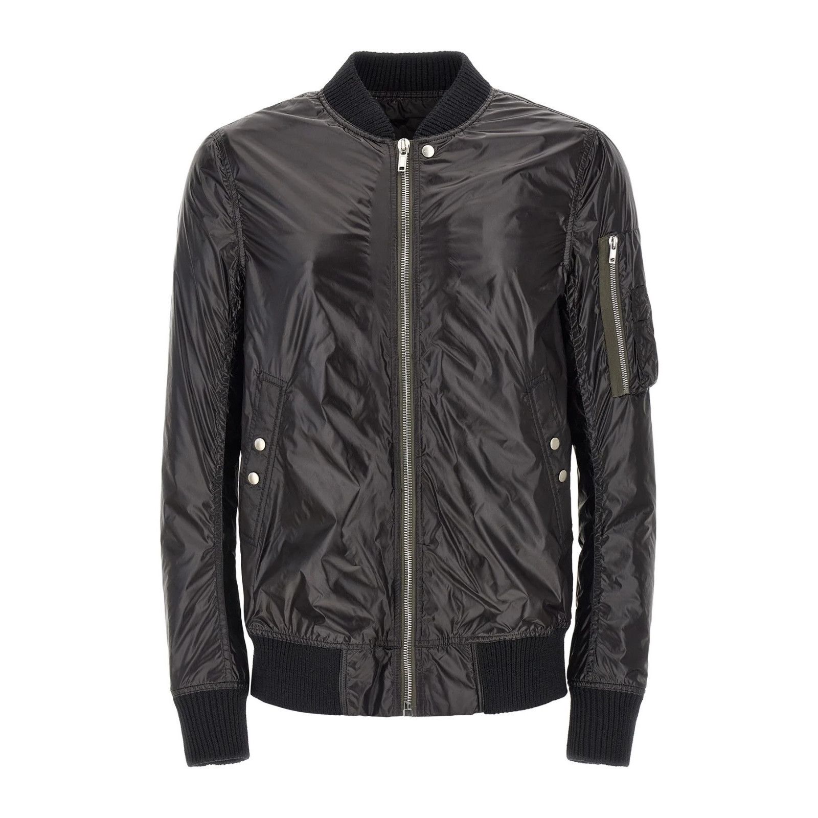 Rick Owens RICK OWENS Classic Flight Black Nylon Jacket New & Authentic Size US XXL / EU 58 / 5 - 1 Thumbnail