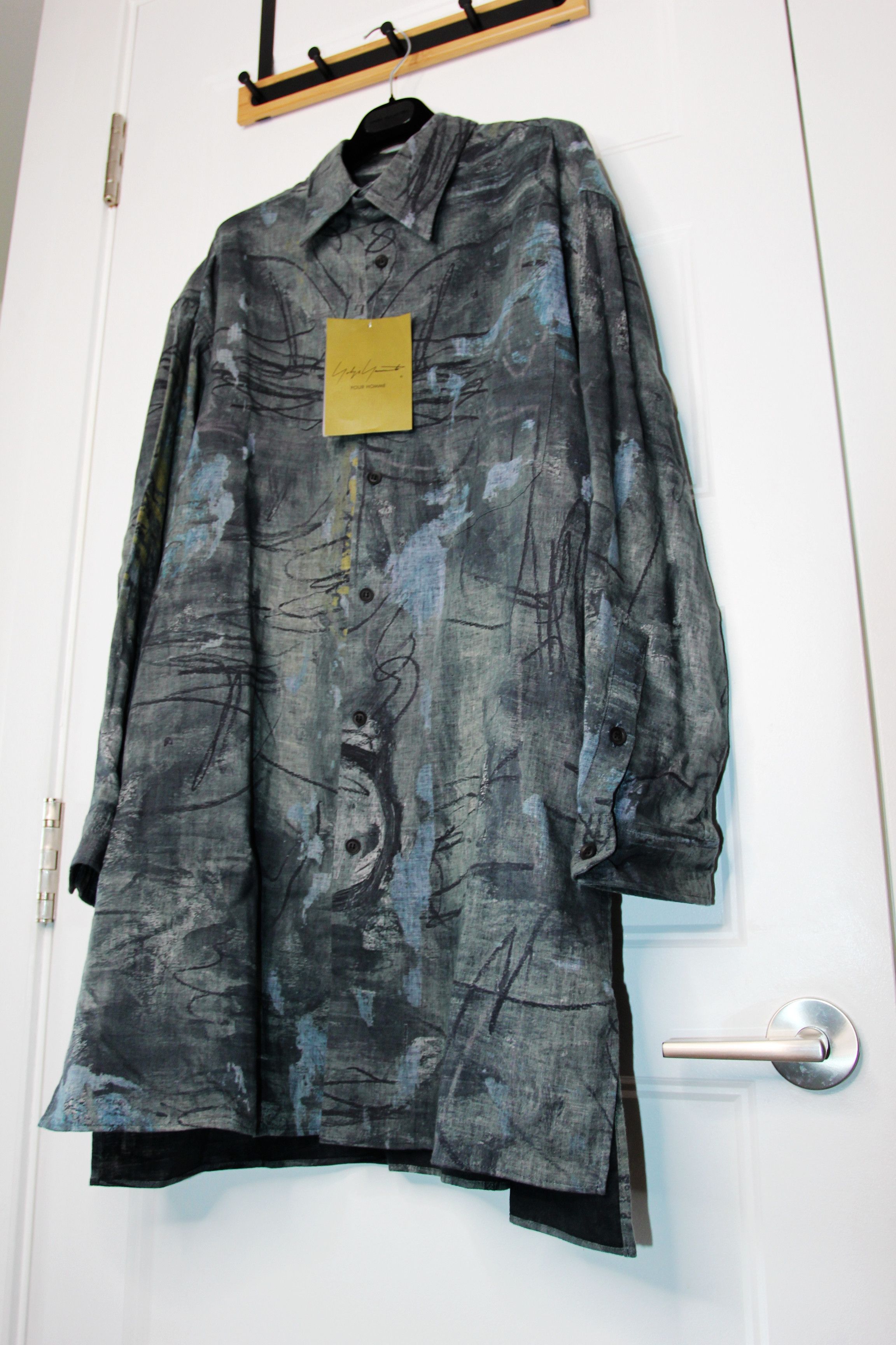 Yohji Yamamoto BNWT SS23 YOHJI YAMAMOTO POUR HOMME YYPH ASAKURA SHIRT 3 Size US L / EU 52-54 / 3 - 5 Thumbnail