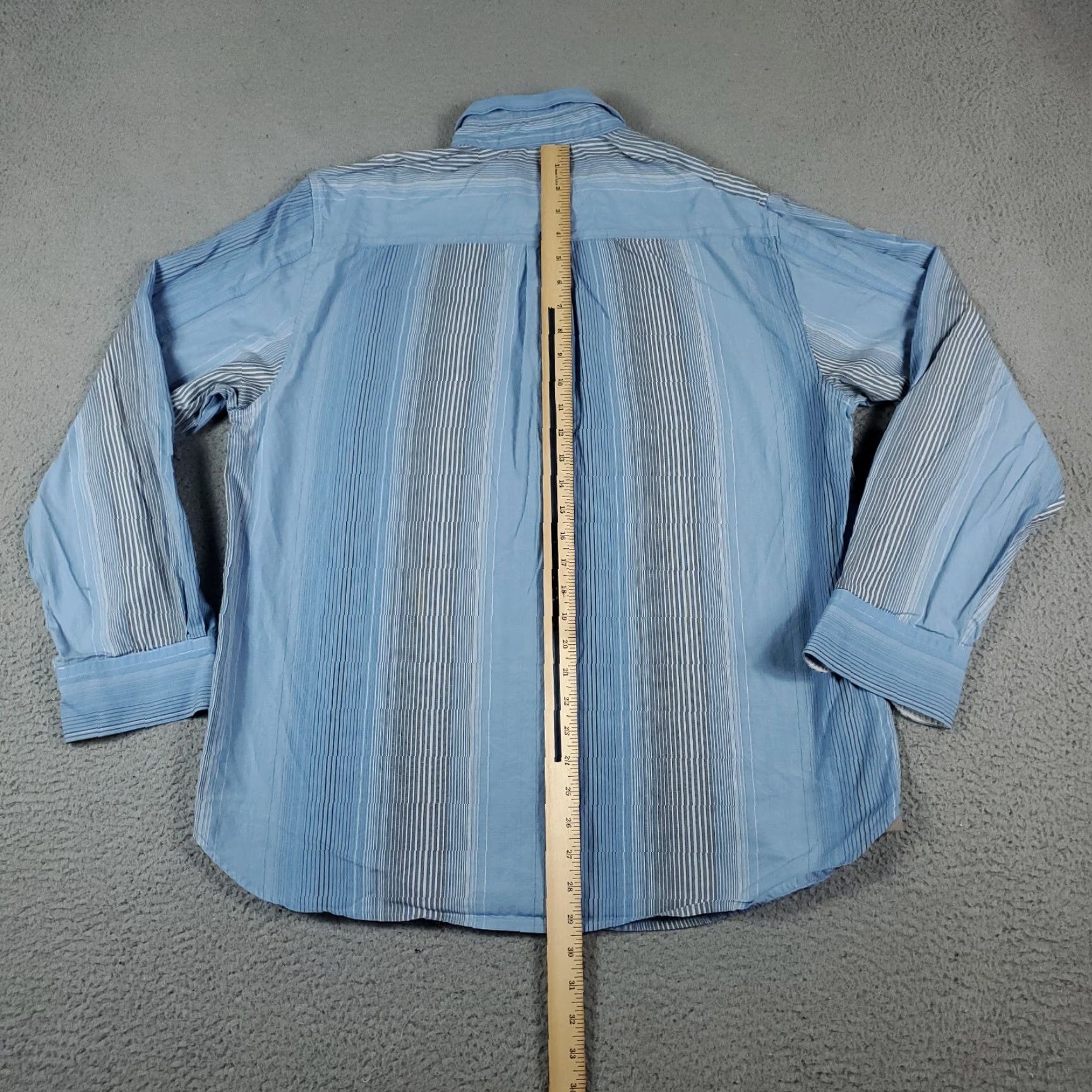 Tommy Bahama Tommy Bahama Shirt Mens Large Blue Striped Button-Up Long Sleeve Size US L / EU 52-54 / 3 - 3 Thumbnail