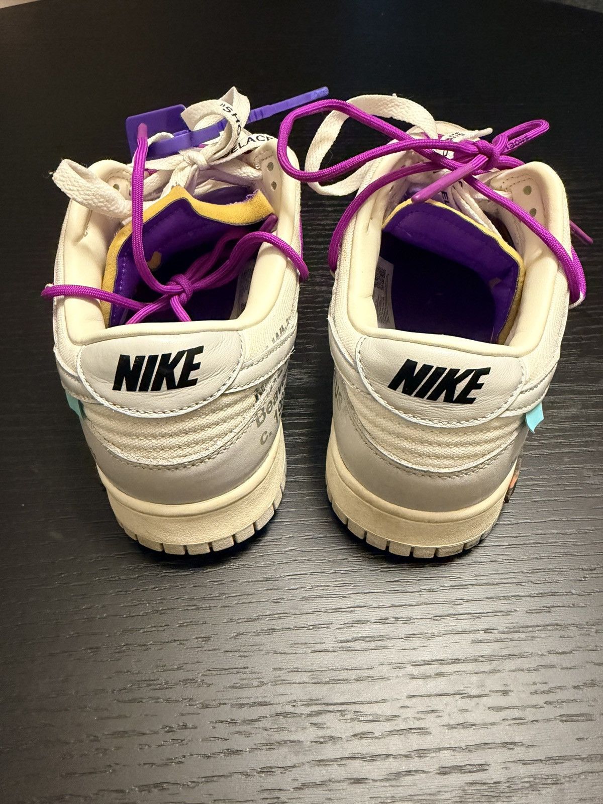 Nike × Off-White Off White x Nike Dunk Low ‘Lot 28 of 50’ Size US 9 / EU 42 - 5 Thumbnail