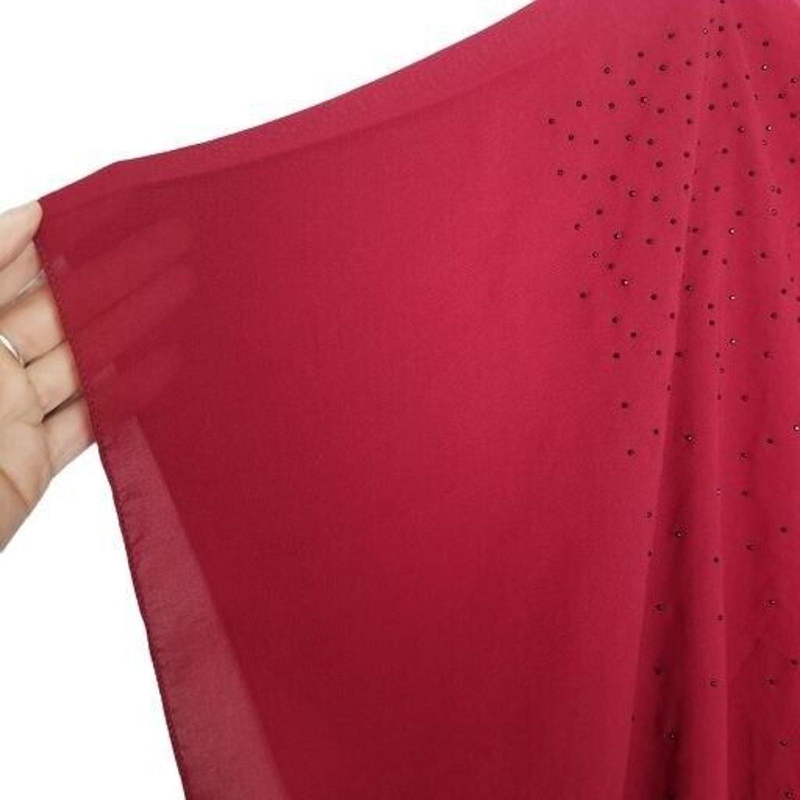Jessica McClintock Jessica McClintock Womens Sheer Studded Top OS Holiday Size ONE SIZE - 4 Thumbnail