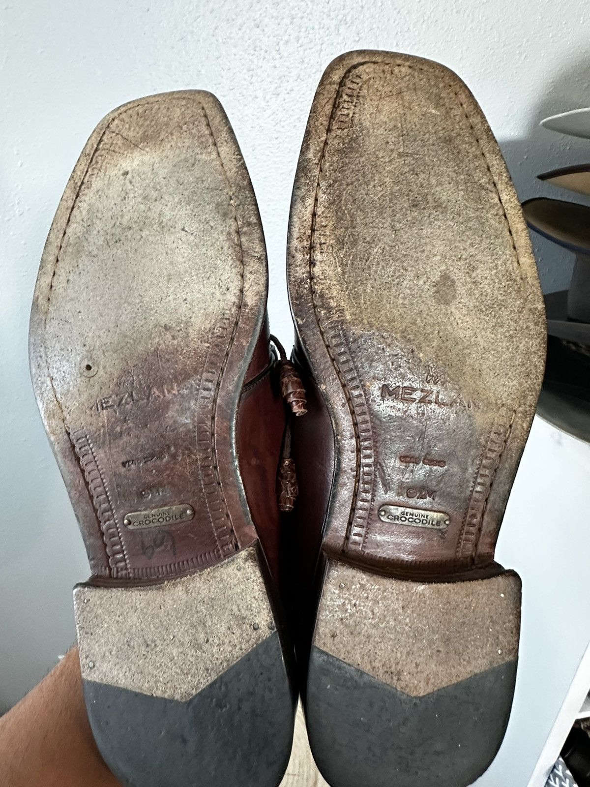 Mezlan Mezlan Mugello Genuine Crocodile Dress Shoes – 9.5M Size US 9.5 / EU 42-43 - 7 Thumbnail