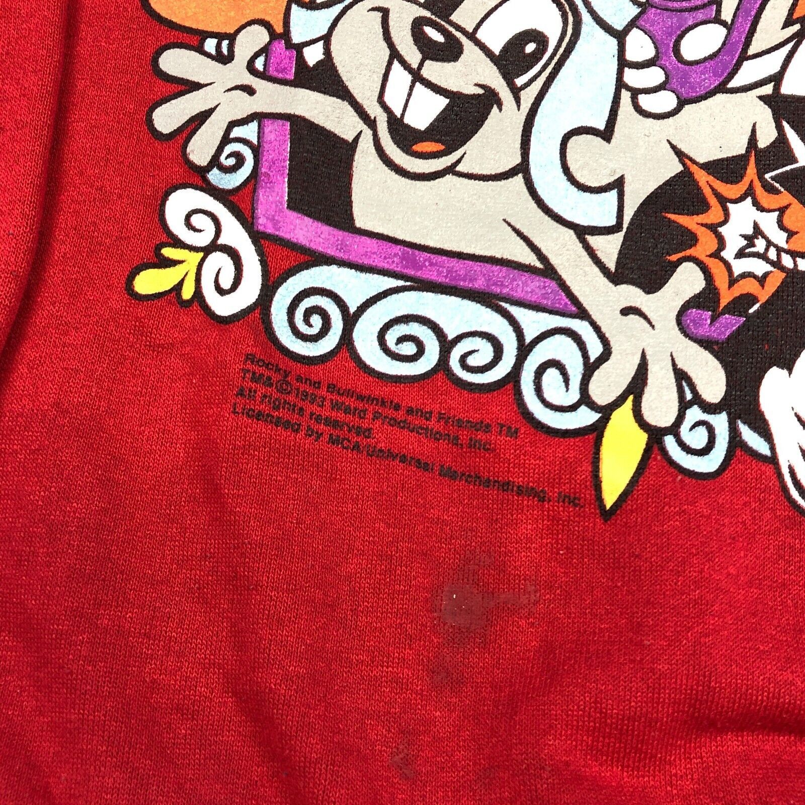 Vintage vintage 1993 rocky and bullwinkle tv promo crewneck sweater Size US L / EU 52-54 / 3 - 3 Thumbnail
