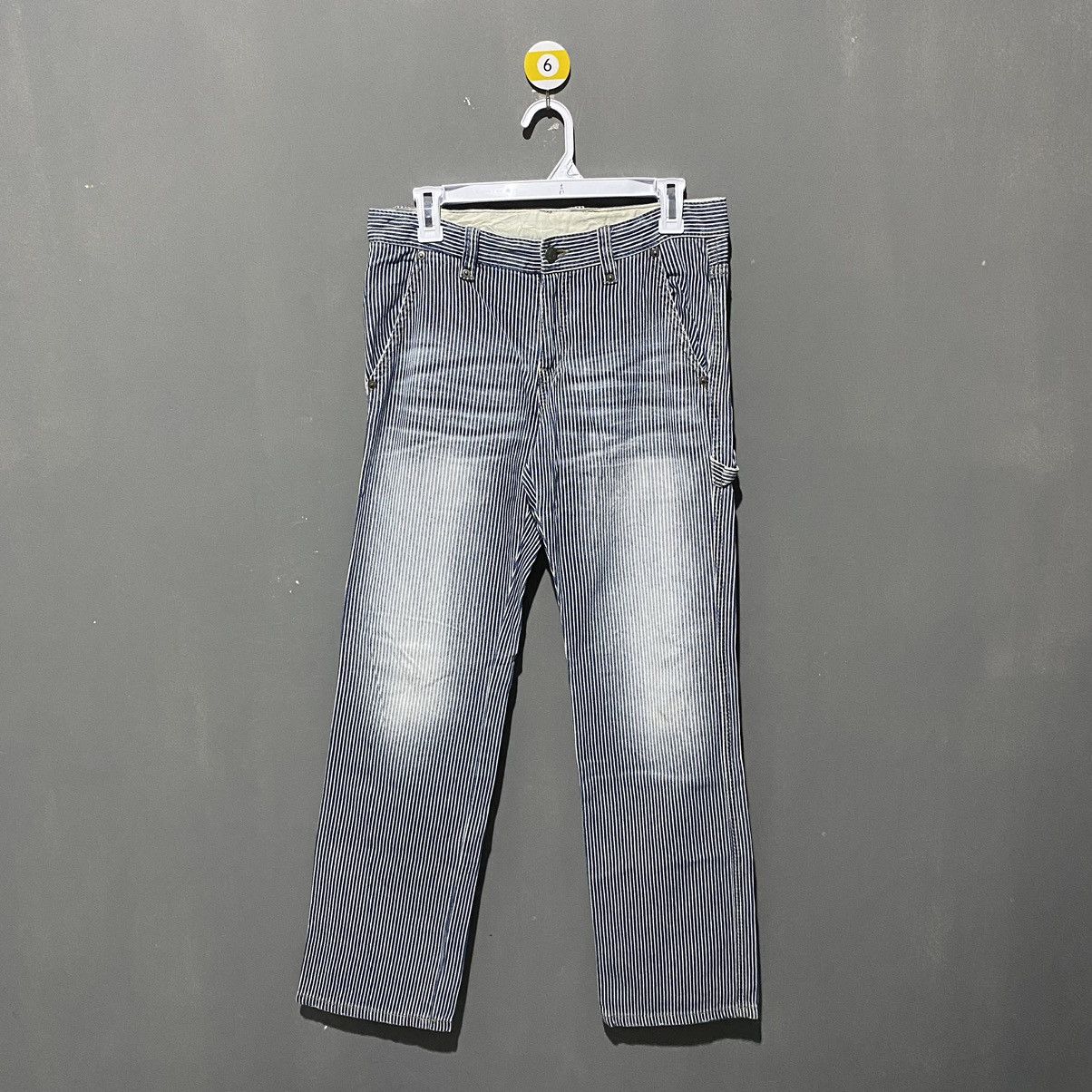 If Six Was Nine × Issey Miyake × Michel Klein Michel Klein Carpenter Pants Hickory Sunfaded Size 32" / US 10 / IT 46 - 1 Thumbnail