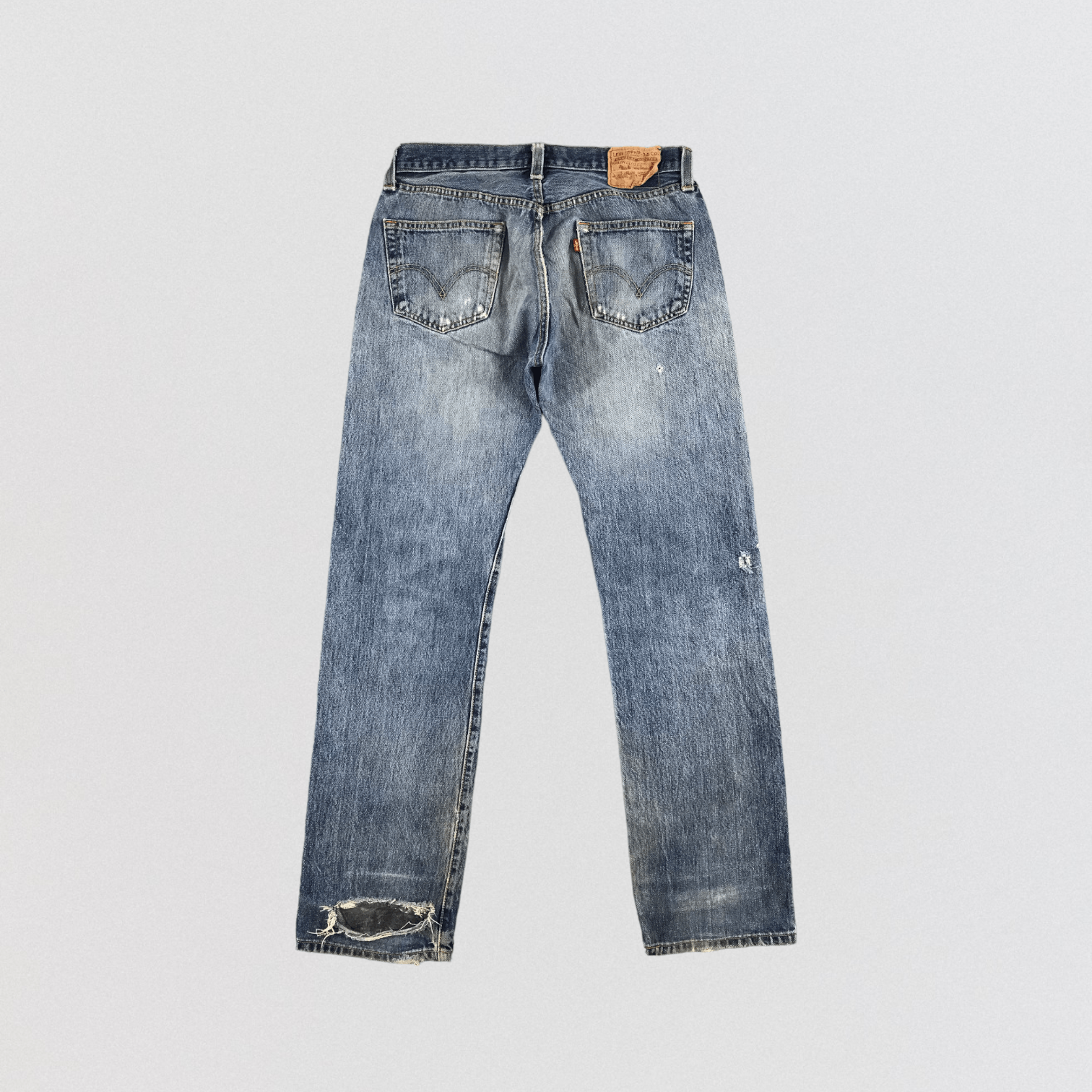 Levi's Vintage Blue Wash Levis 501 Jeans-JM1865 Size US 33 - 2 Thumbnail