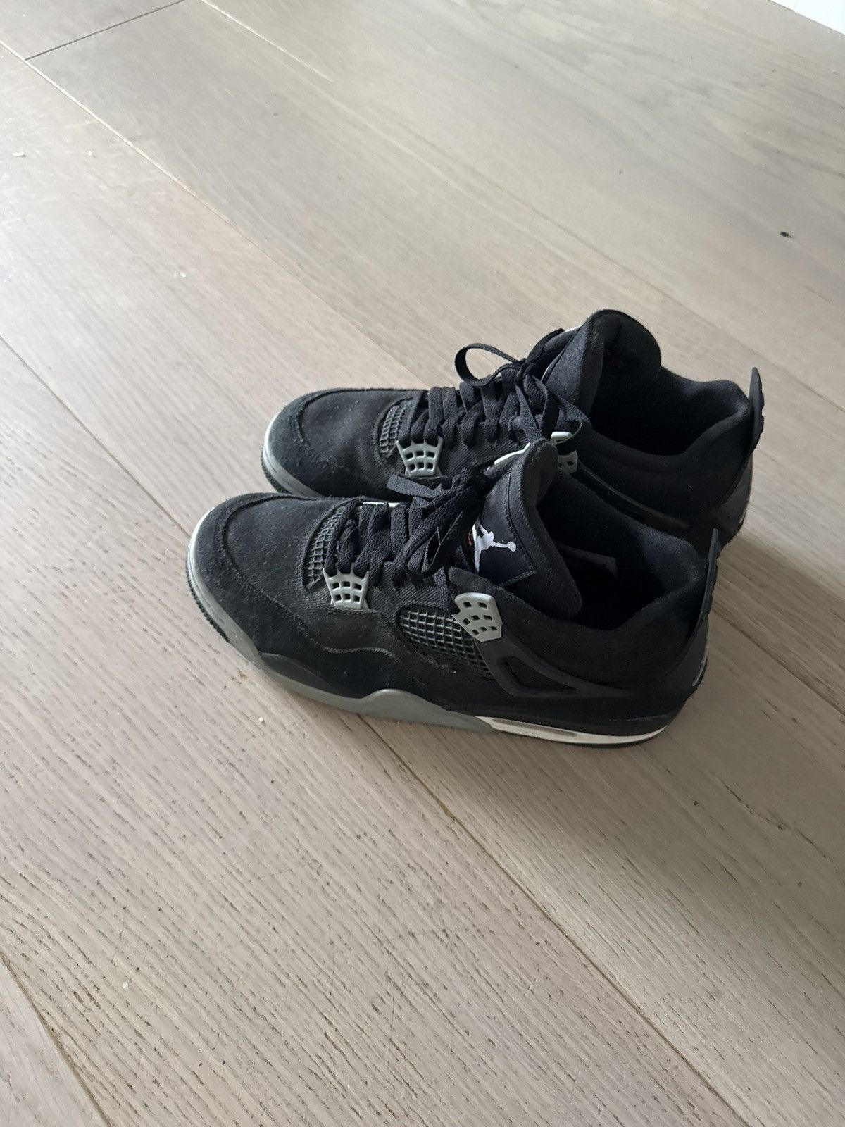 Jordan Brand Jordan 4 Black Canvas Size US 9.5 / EU 42-43 - 3 Thumbnail