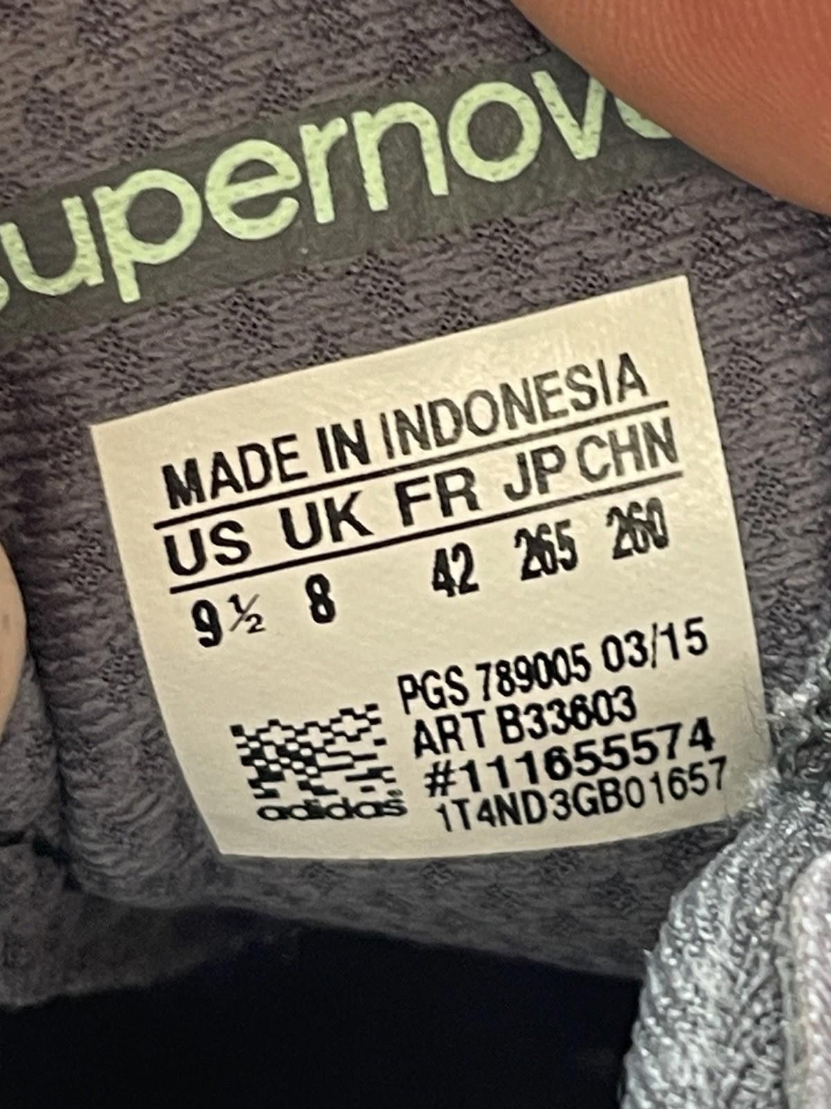 Adidas Adidas Supernova Glide Boost Shoes Womens Size 9.5 Grey Size US 9.5 / IT 39.5 - 10 Thumbnail