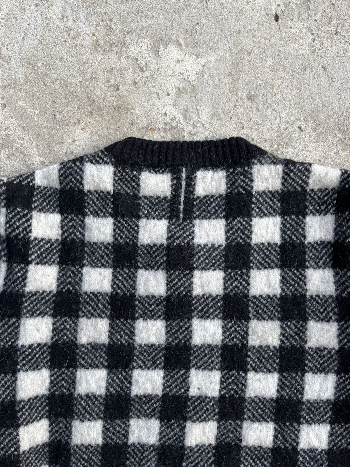 Hedi Slimane × Saint Laurent Paris FW14 Saint Laurent by Hedi Slimane Wool Checkered Sweater Size US S / EU 44-46 / 1 - 16 Thumbnail