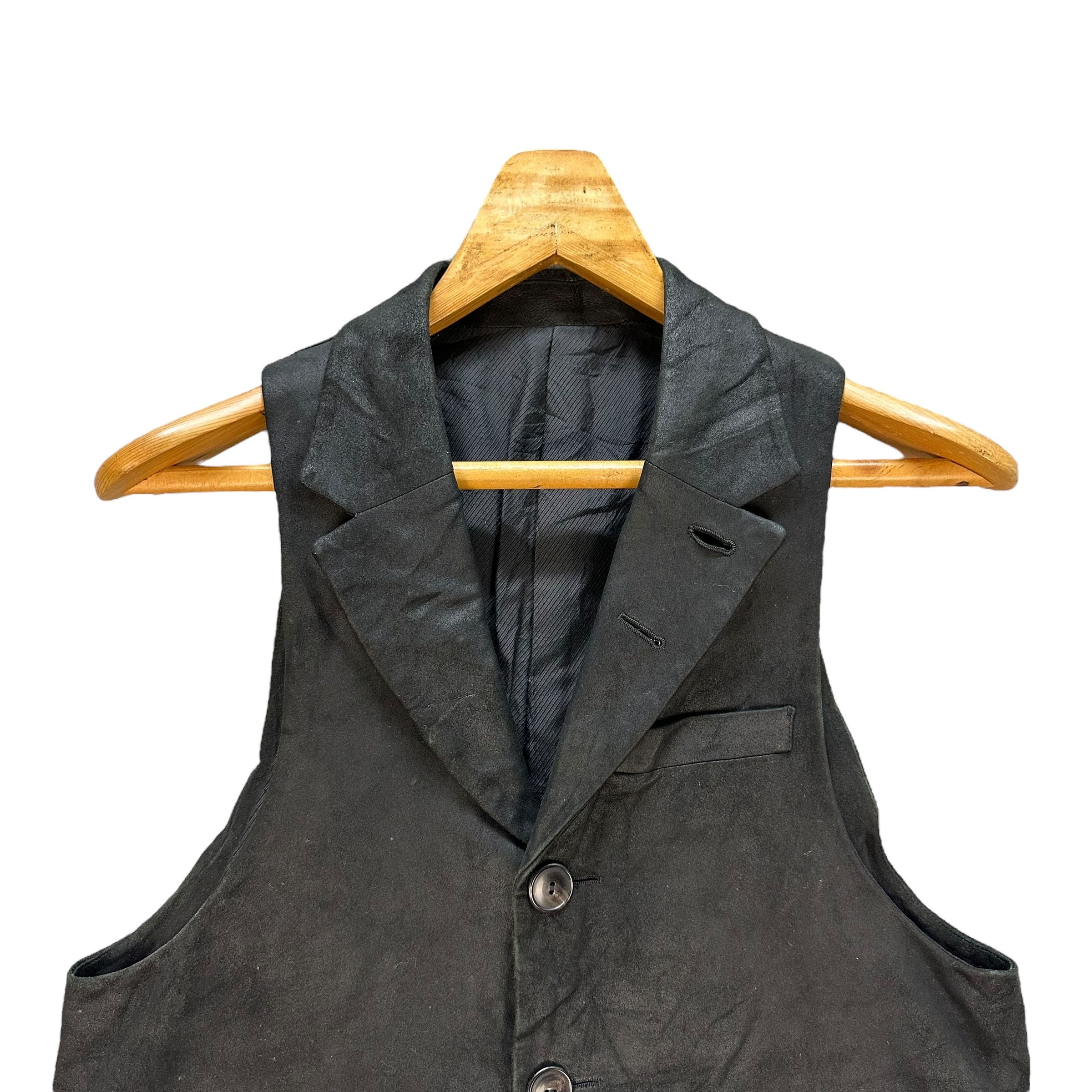 Number (N)ine Number (N)ine AW06 Silk Lined Sheepskin Vest #1500-A62 Size US S / EU 44-46 / 1 - 2 Thumbnail