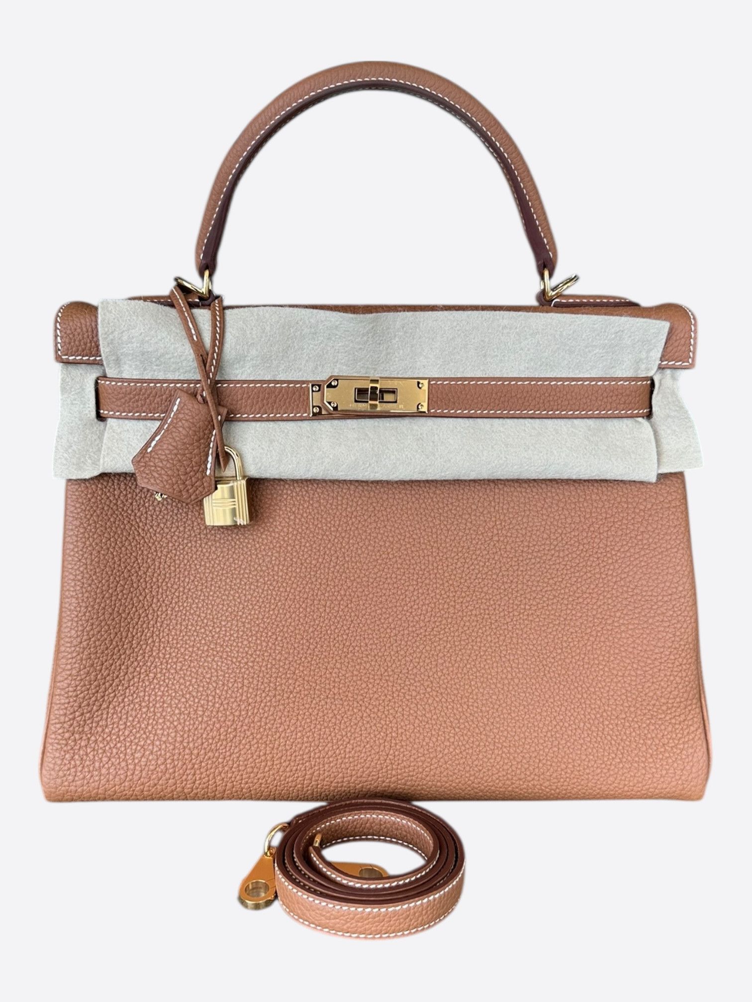 Hermes Hermes Retourne Gold Togo Kelly 32 Size ONE SIZE - 1 Thumbnail
