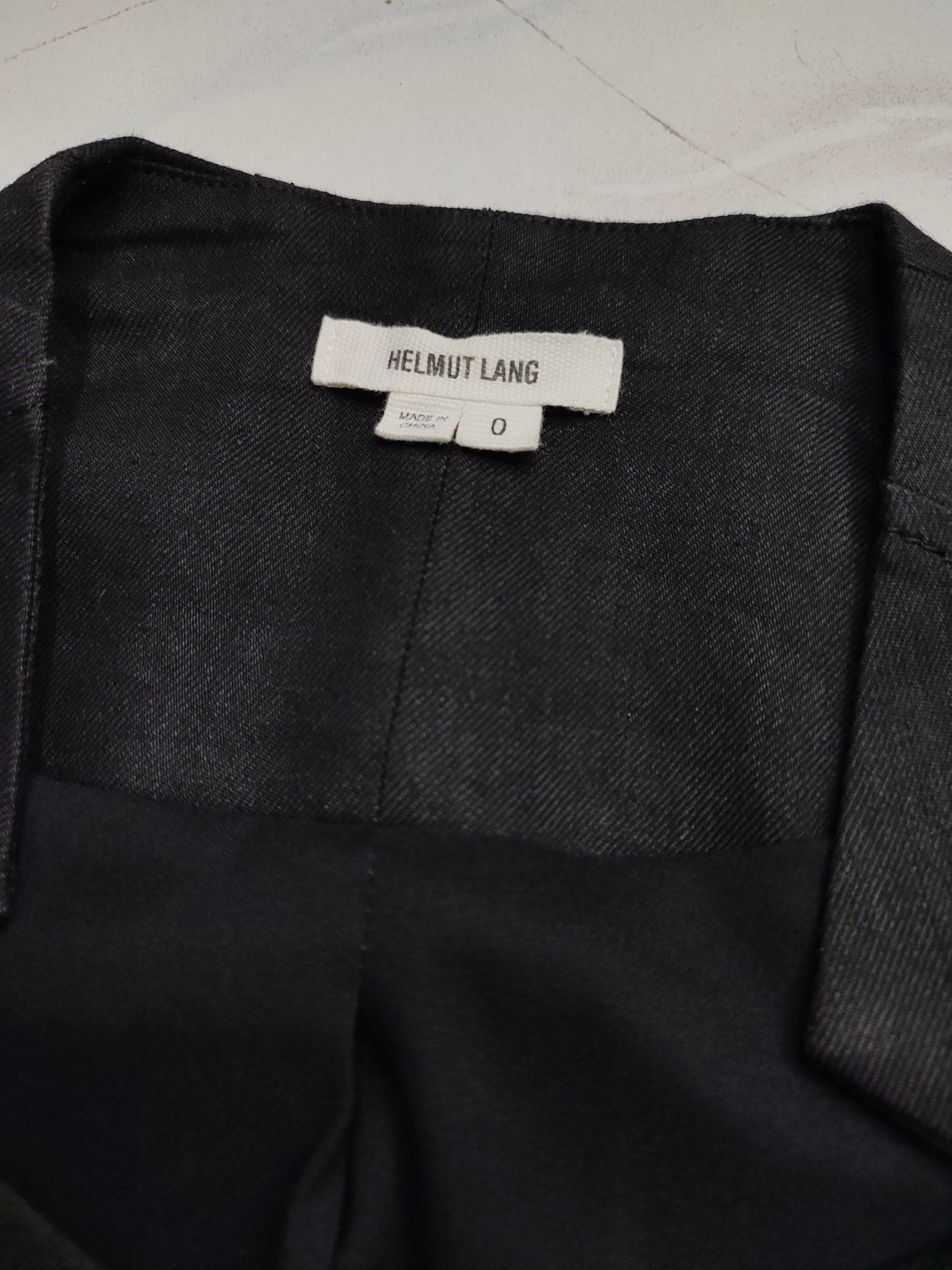 Helmut Lang 00s Helmut Lang- Asymmetrical Wrap Minimalist Blazer Jacket Size S / US 4 / IT 40 - 4 Thumbnail