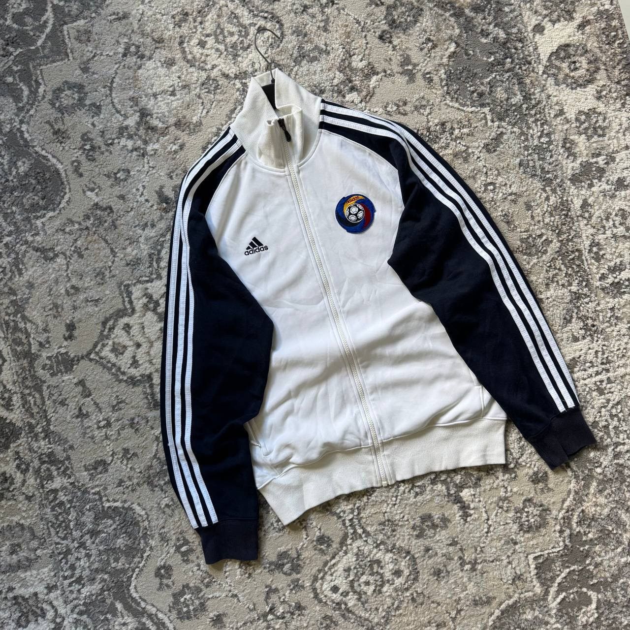 Adidas Vintage Adidas Romania Football Jacket Soccer Track Top Size US L / EU 52-54 / 3 - 2 Thumbnail