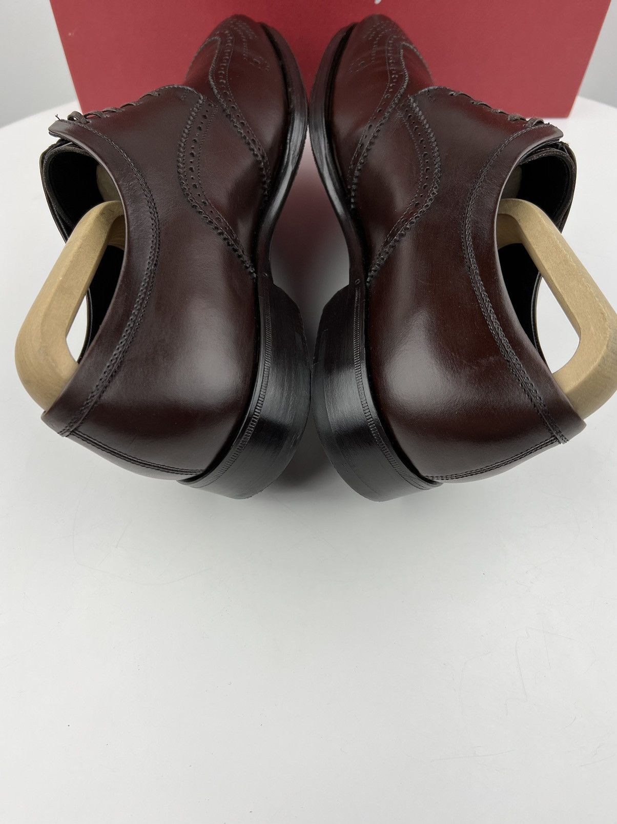 Salvatore Ferragamo SALVATORE FERRAGAMO Derby Leather Shoes MURANO Perforated Size US 8.5 / EU 41-42 - 8 Thumbnail