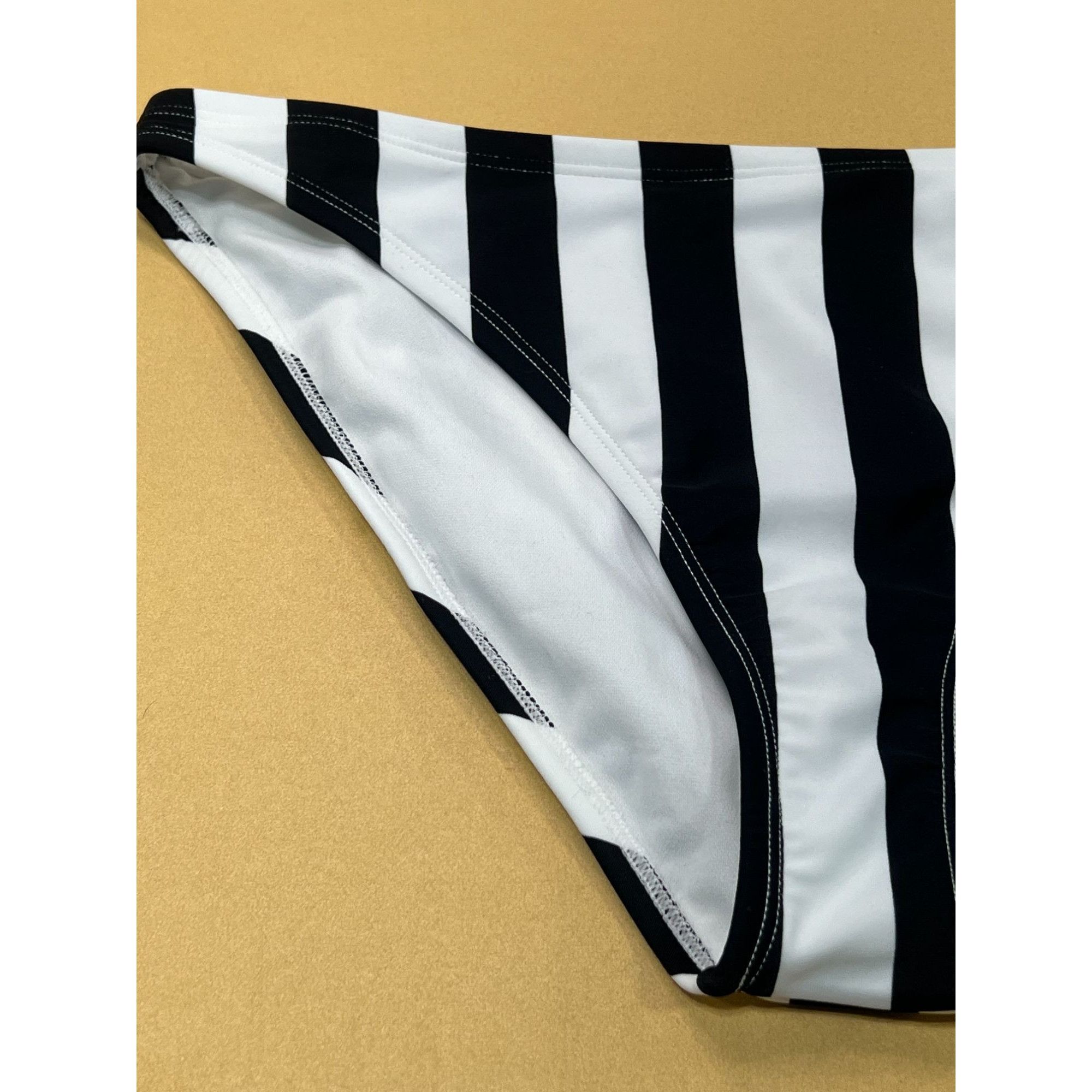 Other Shade & Shore -Women's Striped Medium Coverage Bikini Bottom Size ONE SIZE - 13 Thumbnail