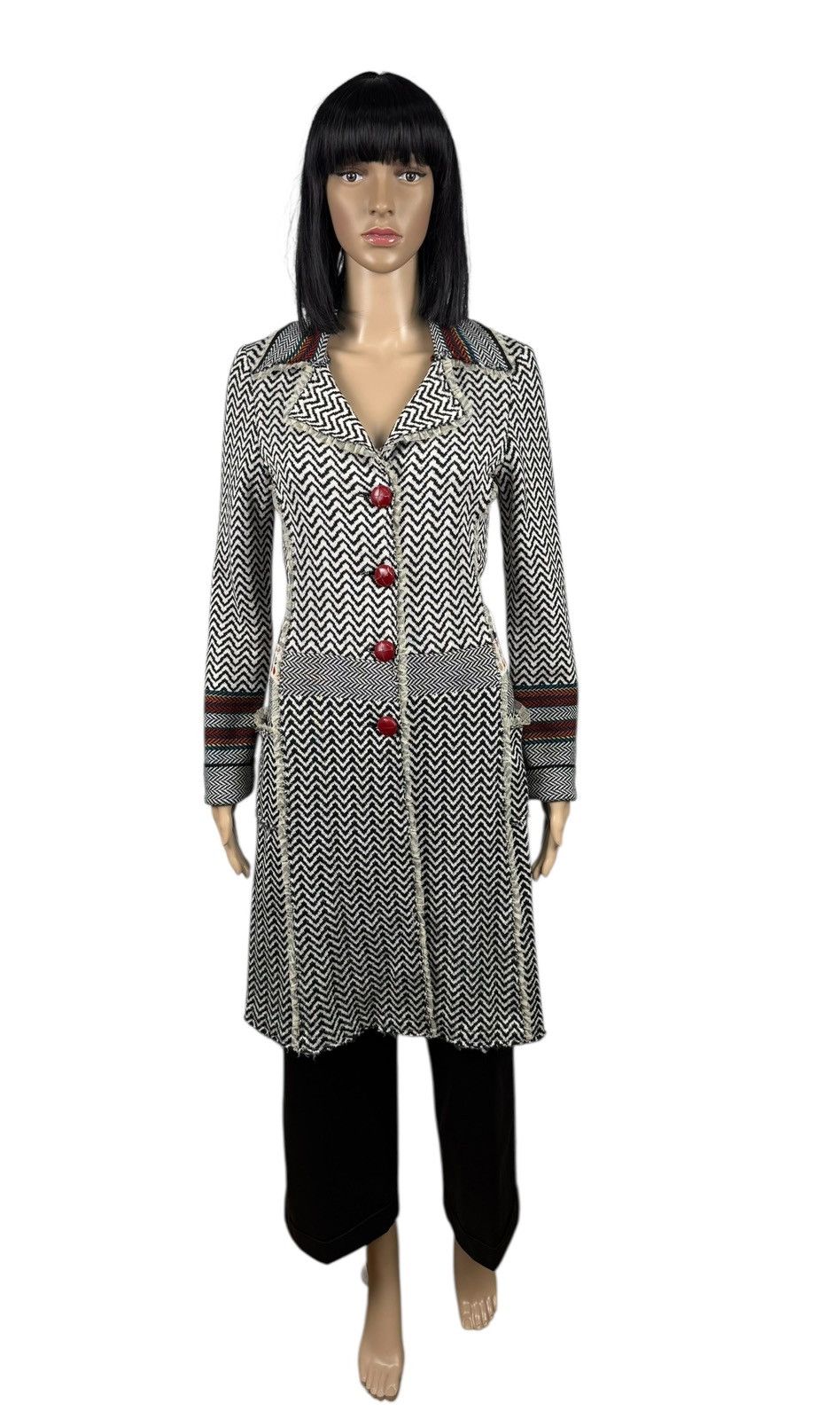 Other Pianura Studio Wool Knit Coat Ribbed size 40 Italy Size S / US 4 / IT 40 - 2 Thumbnail