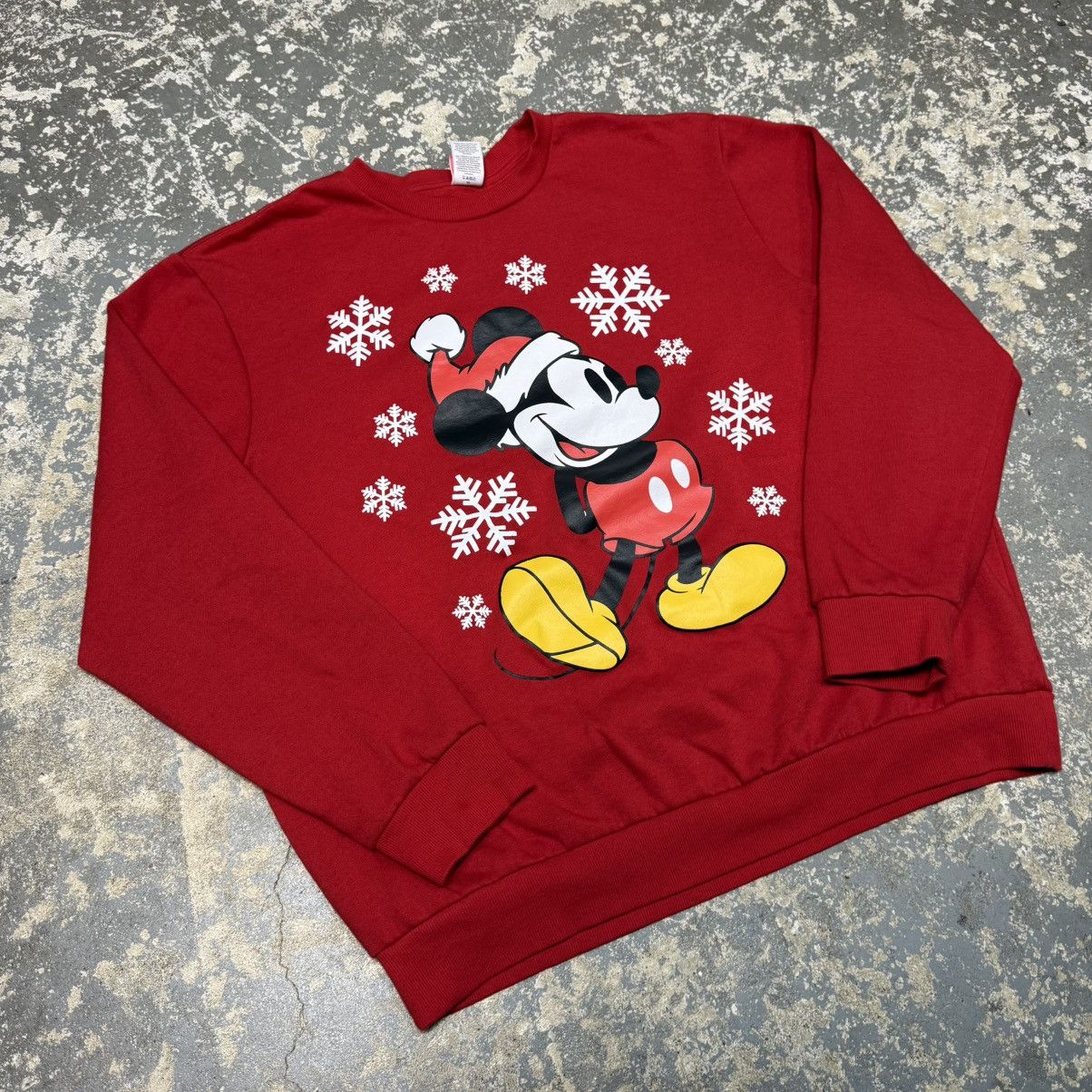 Other Y2K Disney Mickey Mouse Christmas Crewneck Sweatshirt Size US XL / EU 56 / 4 - 9 Thumbnail