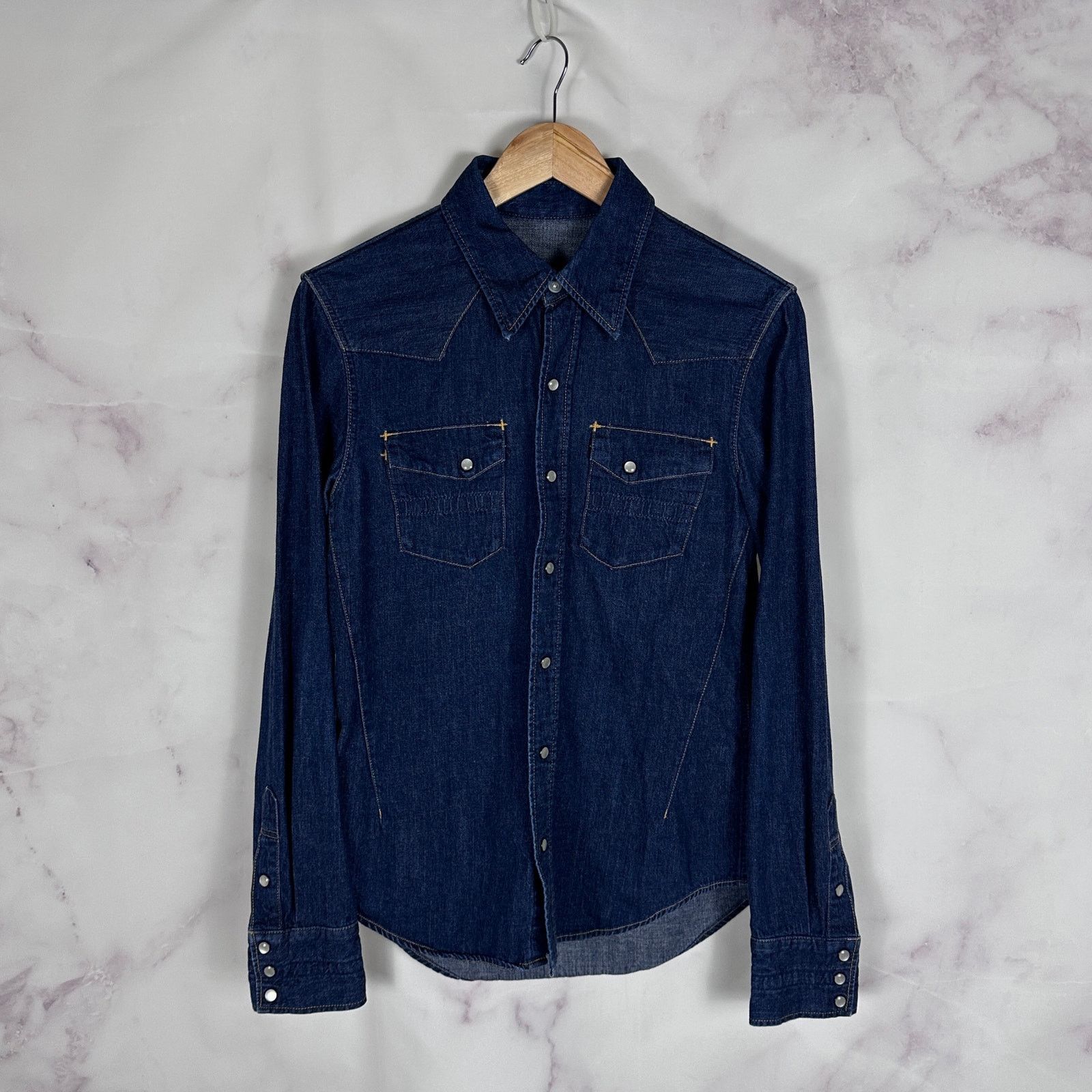 Number (N)ine A/W07 Denim Western Shirt Size US M / EU 48-50 / 2 - 1 Thumbnail