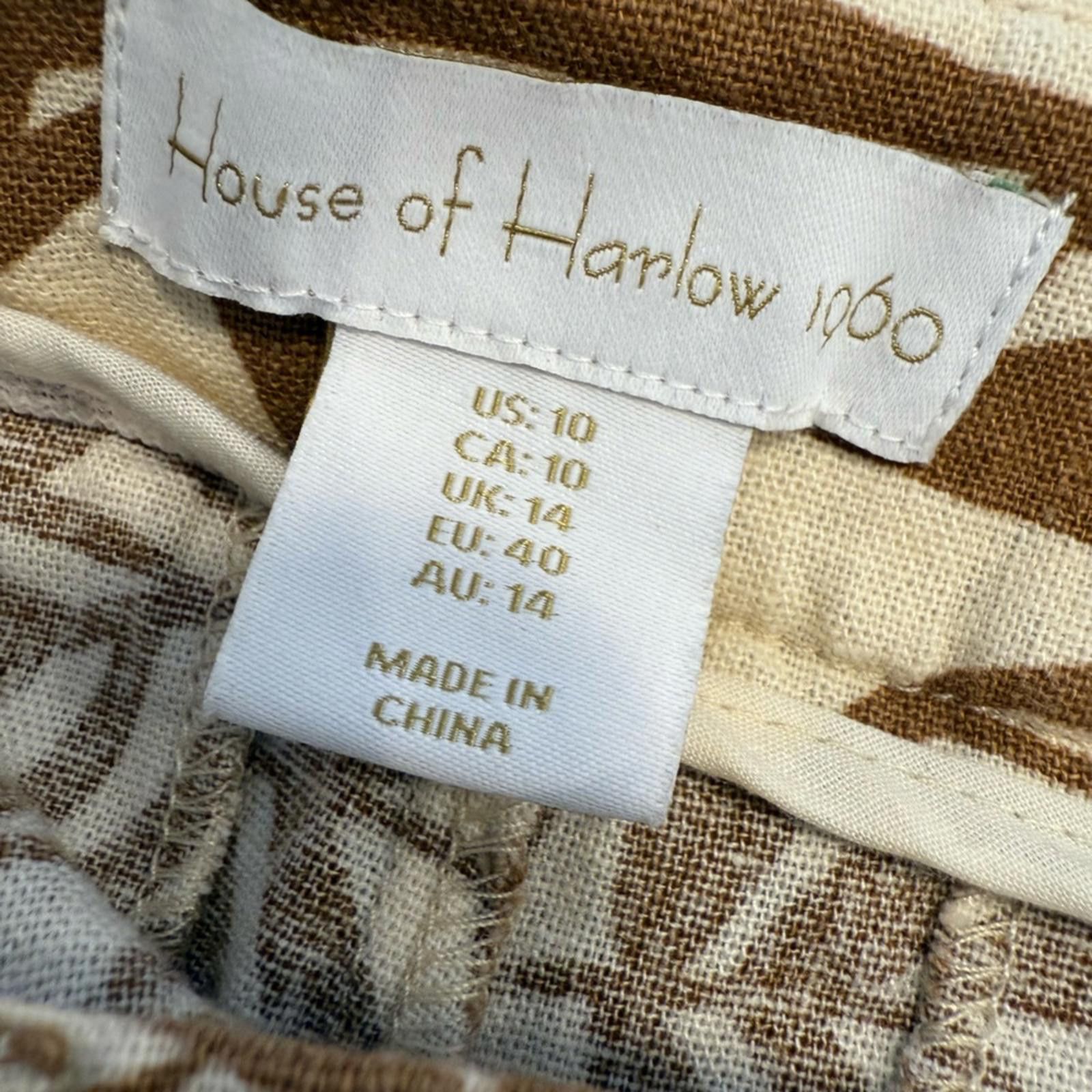 Other House of Harlow 1960 tropical linen pants SZ 10 FLAW Size 30" / US 8 / IT 44 - 5 Thumbnail