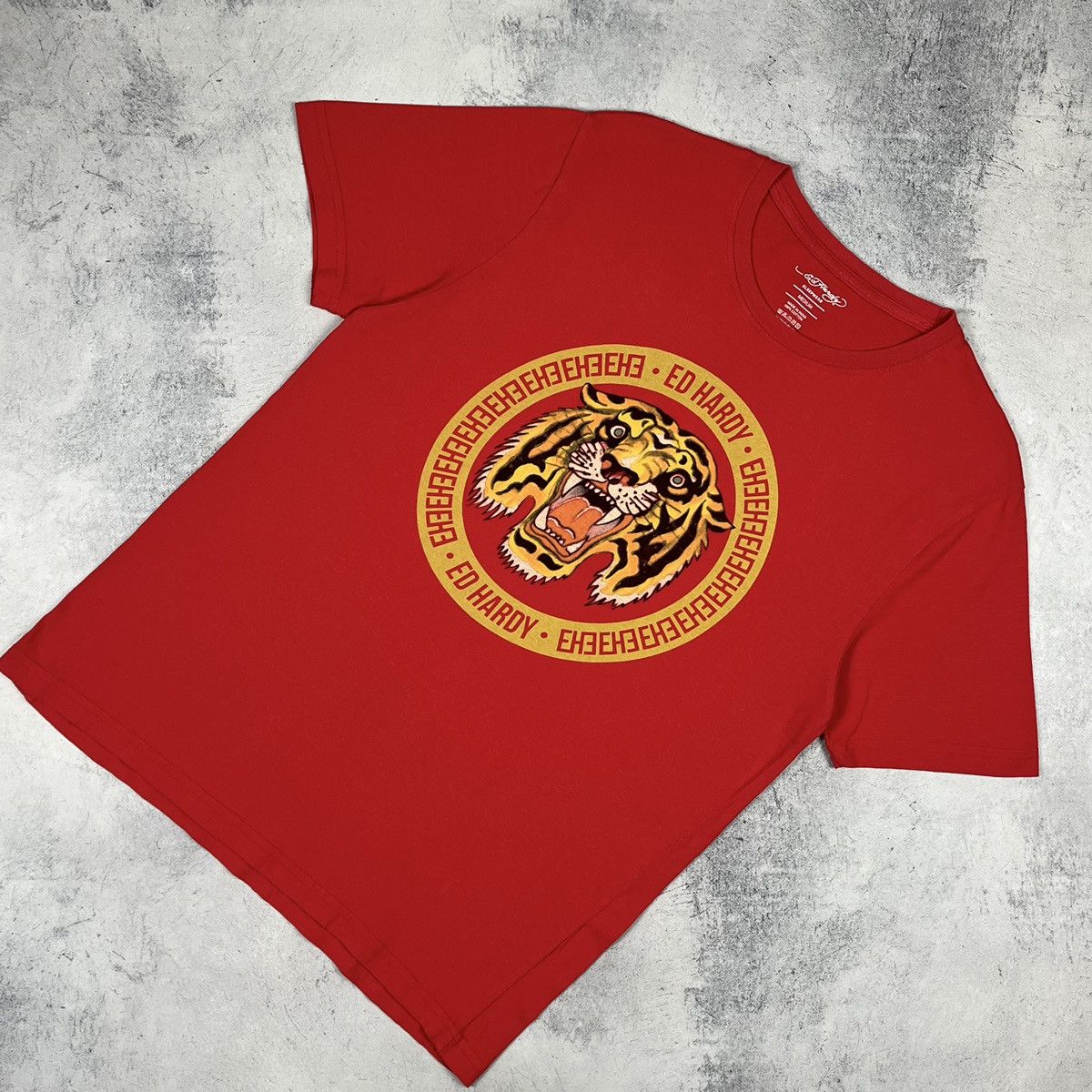 Ed Hardy Vintage Ed Hardy Tiger y2k big logo tee 90’s Size US M / EU 48-50 / 2 - 1 Thumbnail