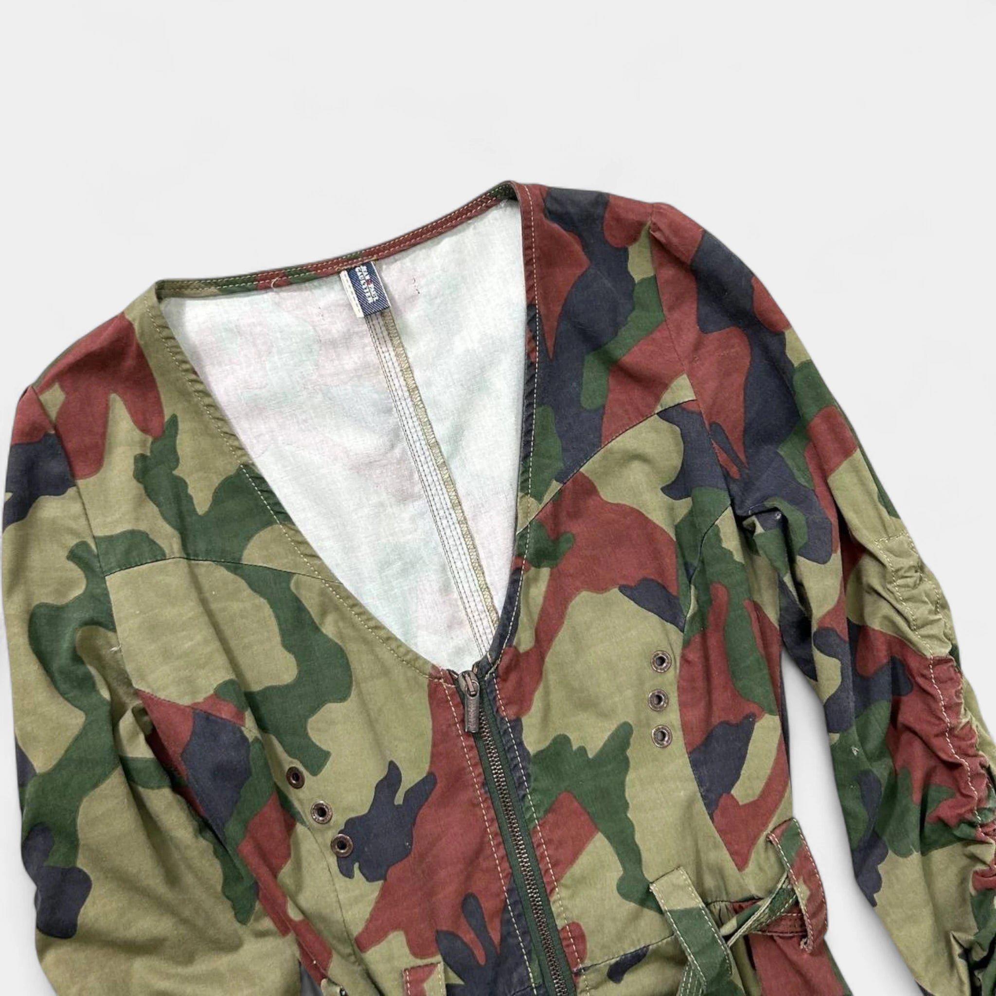 Jean Paul Gaultier Jean Paul Gaultier Camouflage Cargo Vest Dress S/M 2000s Size S / US 4 / IT 40 - 2 Thumbnail