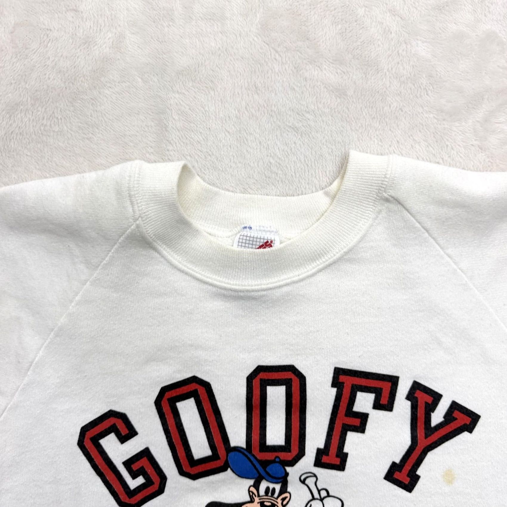 Jerzees VINTAGE Disney Goofy Sports Jerzees Sweatshirt Mens Large White Graphic Print Sweatshirt USA Mens L Size US L / EU 52-54 / 3 - 3 Thumbnail