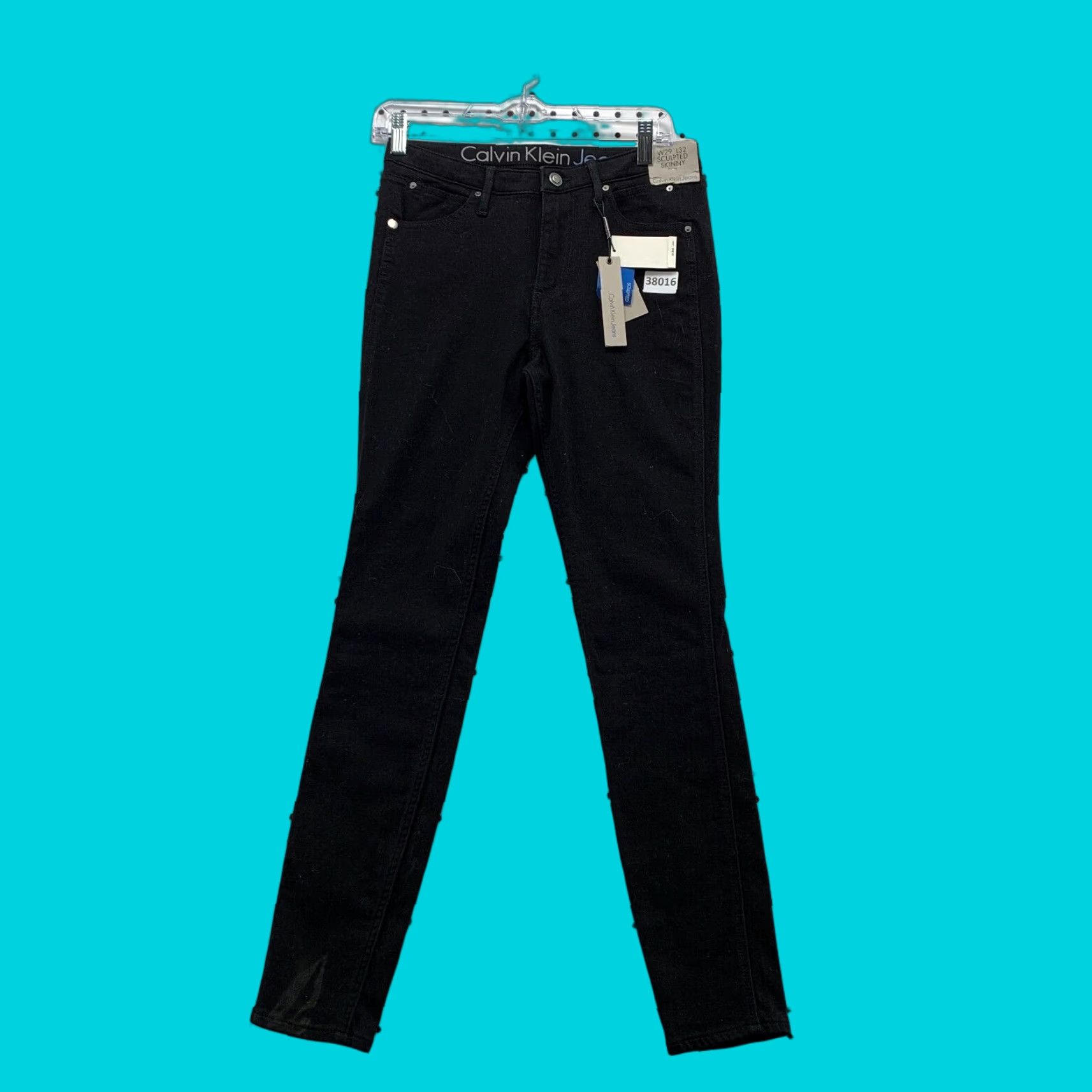 Calvin Klein VINTAGE Calvin Klein Jeans Slim Fit Skinny Women 29x32 Black DK NYT 90s Style Mens? Size 29" - 1 Thumbnail