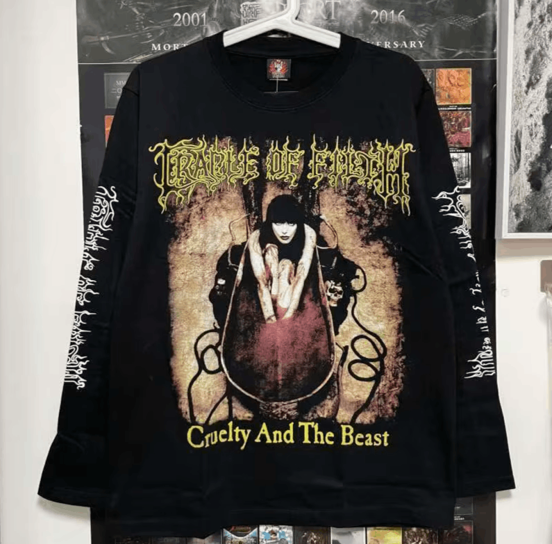 Y2k Vintage Oversized T-shirts Dark Gothic