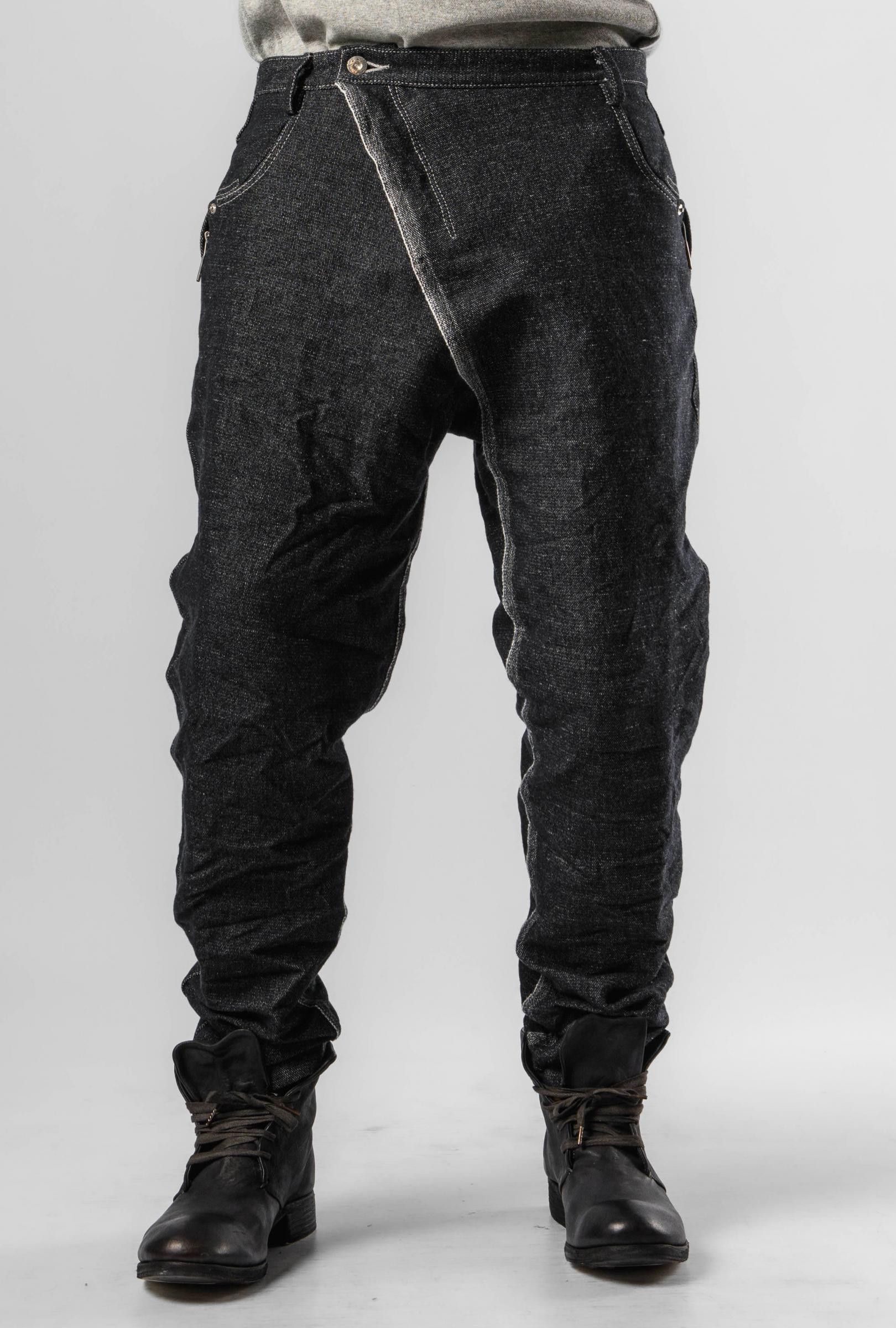 Taichi Murakami taichimurakami black hemp cotton displacement jean