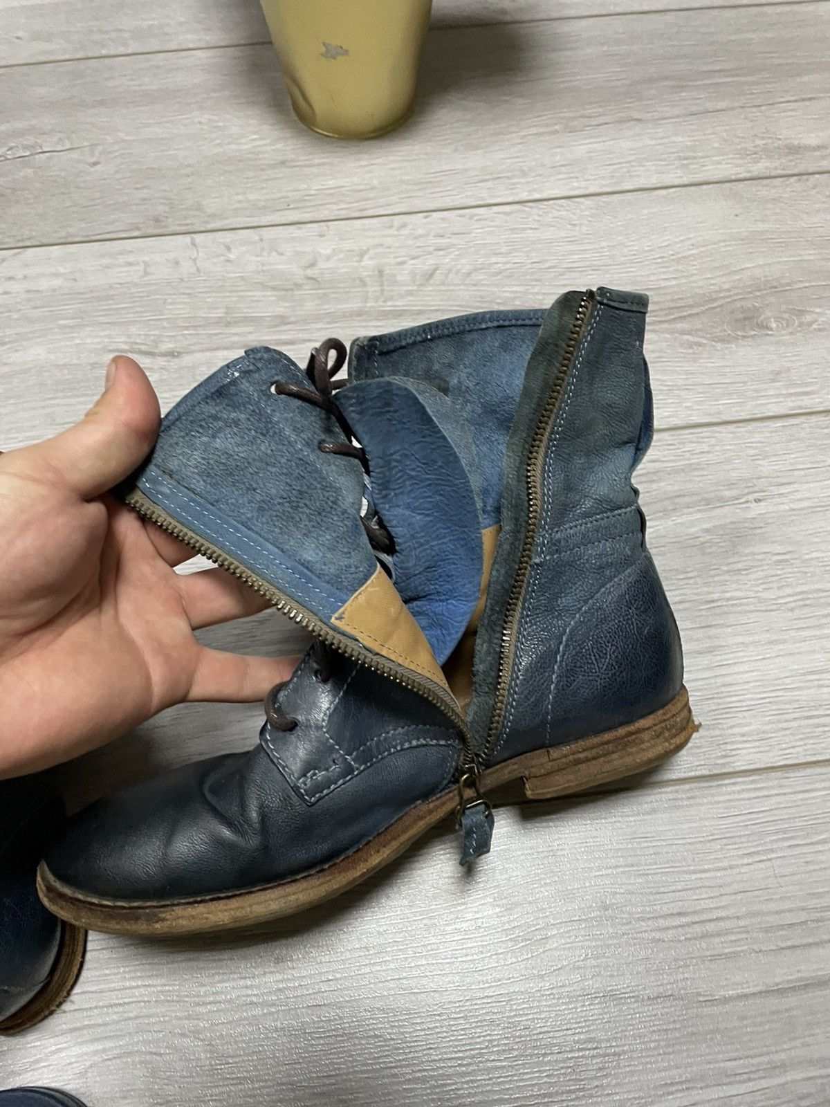 A.S.98 A.S.98 engineered distressed high boots zip eb0 Size US 10 / IT 40 - 5 Thumbnail