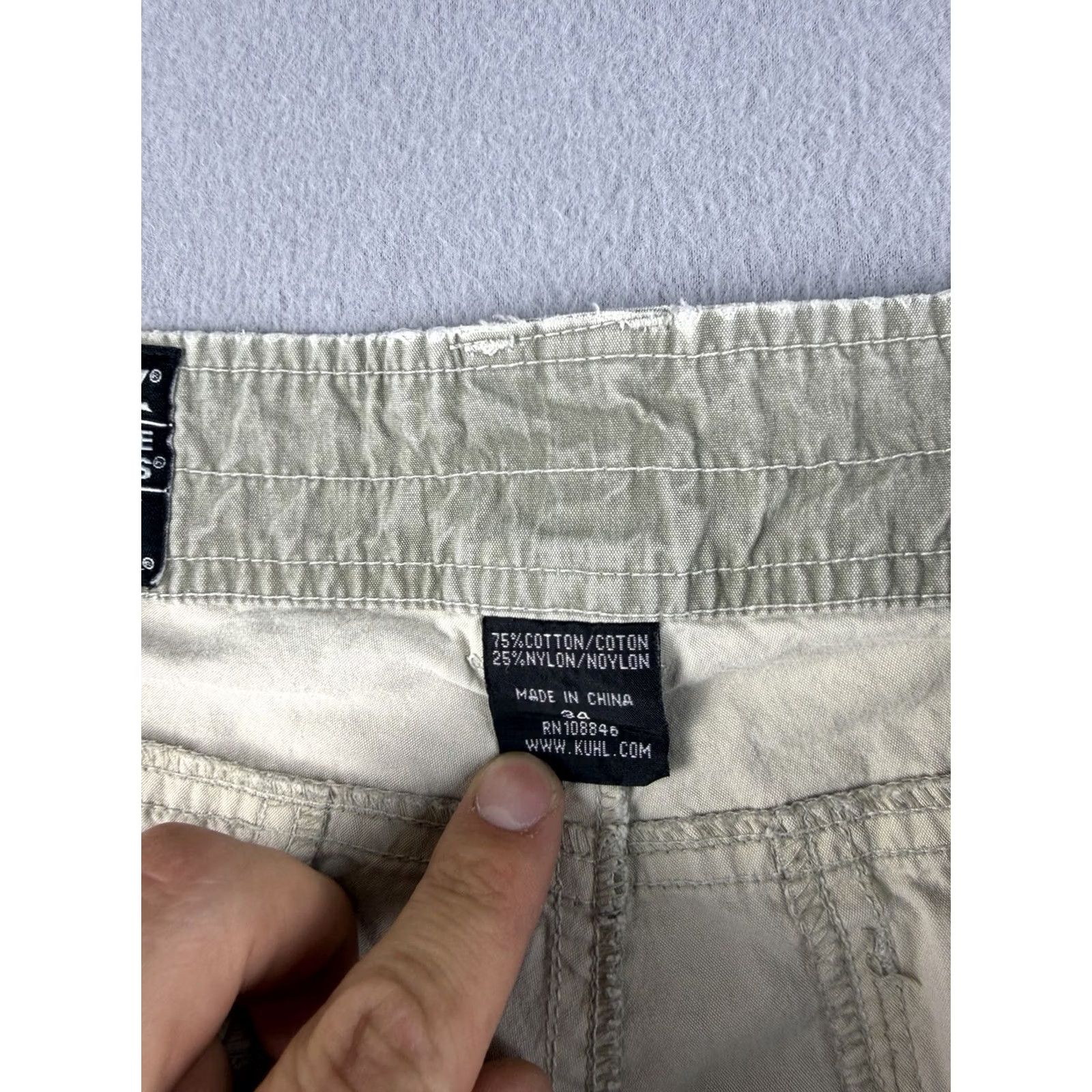 Vintage Kuhl Renegade Shorts Men’s 34 Brown Cargo Pockets Outdoor Utility Hiking Cargo Short Mens 34 Brown Size US 34 / EU 50 - 3 Thumbnail