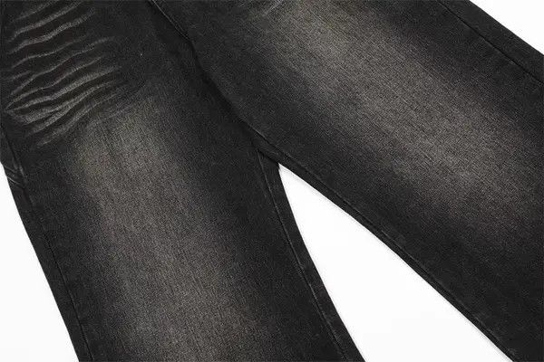 Japanese Brand Distressed loose wide-leg straight-leg casual washed jeans Size US 32 / EU 48 - 5 Thumbnail