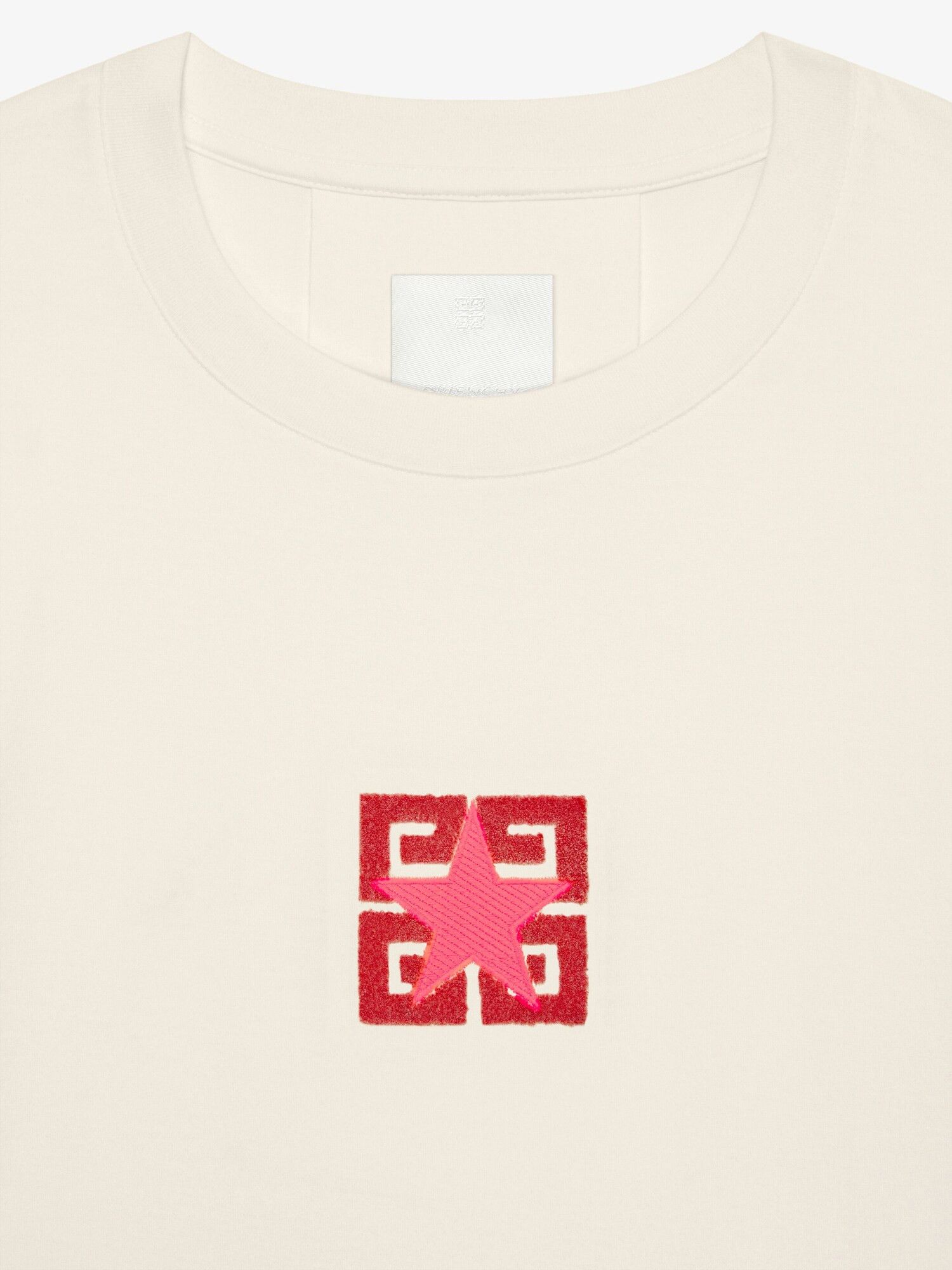 Givenchy o1srvl11e0225 4G Stars T-Shirt in Light Beige Size US XL / EU 56 / 4 - 2 Thumbnail