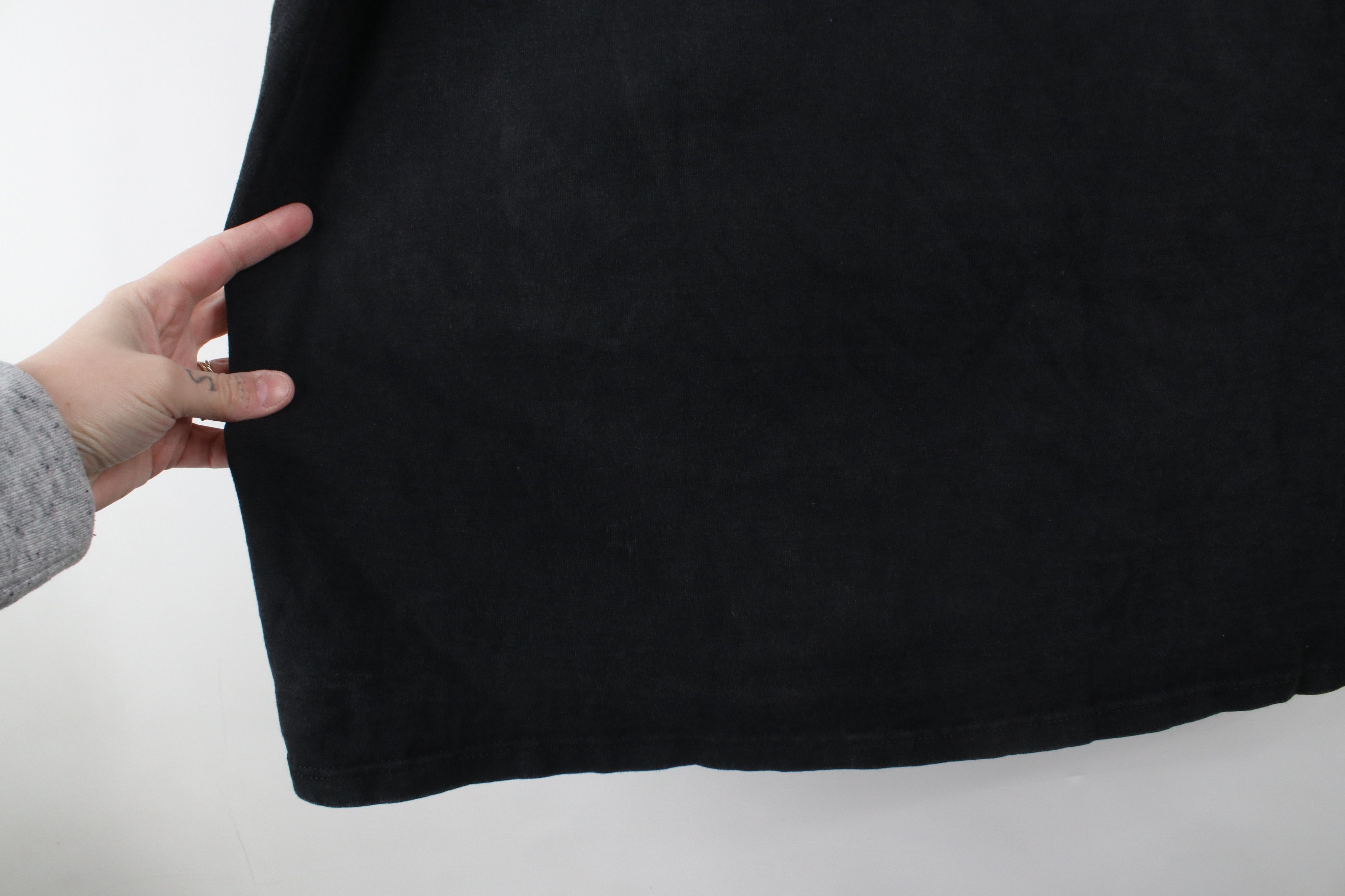 Vintage Vintage 90s Streetwear Heavyweight T-Shirt Black Cotton Size US XXL / EU 58 / 5 - 6 Thumbnail
