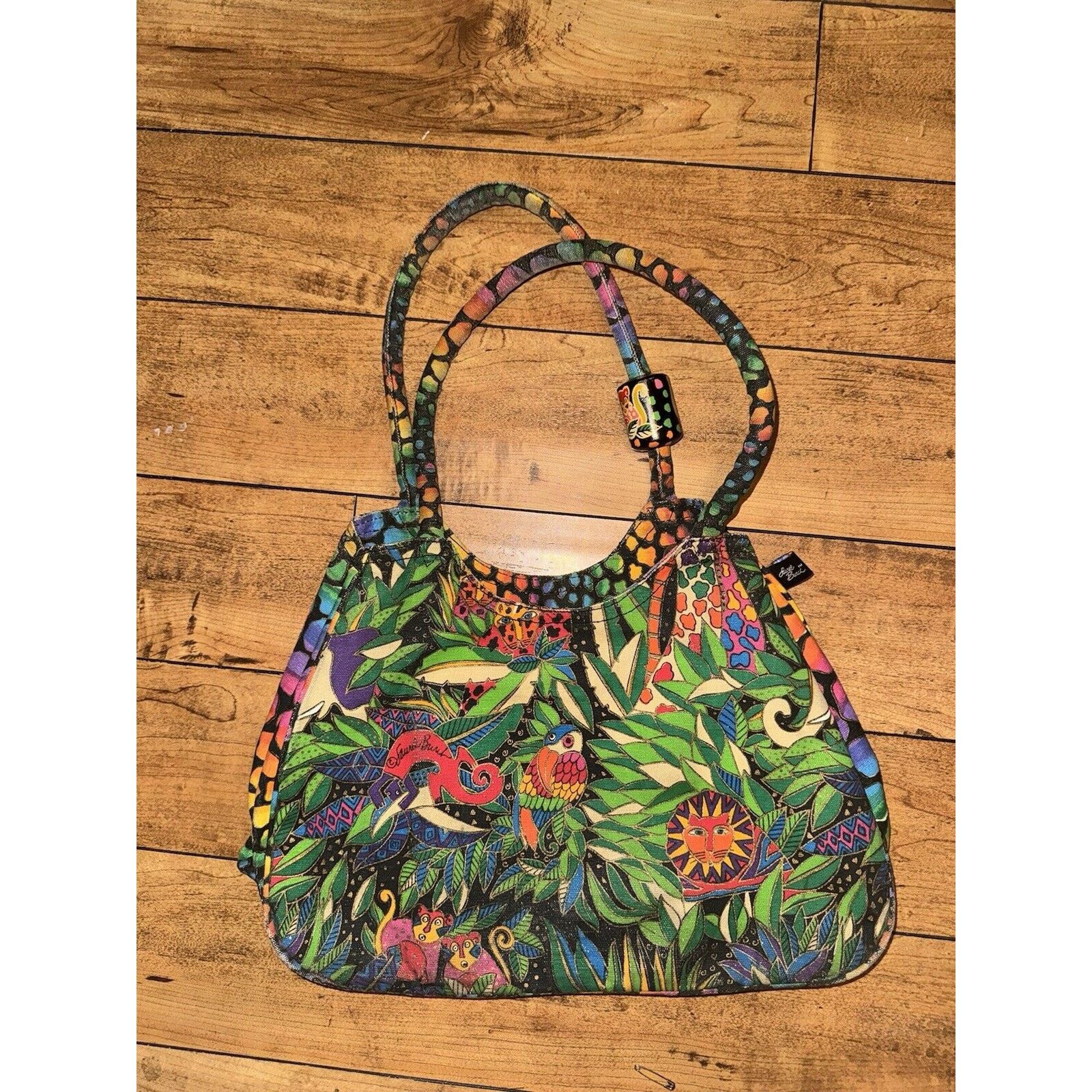 Japanese Brand × Vintage Laurel Burch Purse Animal Cat Jungle Size ONE SIZE - 2 Thumbnail