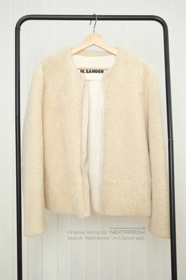 Jil Sander Jil Sander size 38 Leather and Fur Combination Fur Coat Size S / US 4 / IT 40 - 1 Thumbnail