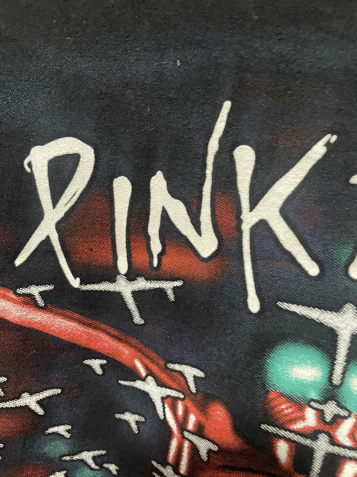 Band Tees × Pink Floyd × Vintage Vintage Pink Floyd The Wall T Shirt Double Logo Tee 90s Rare Size US XXL / EU 58 / 5 - 6 Thumbnail