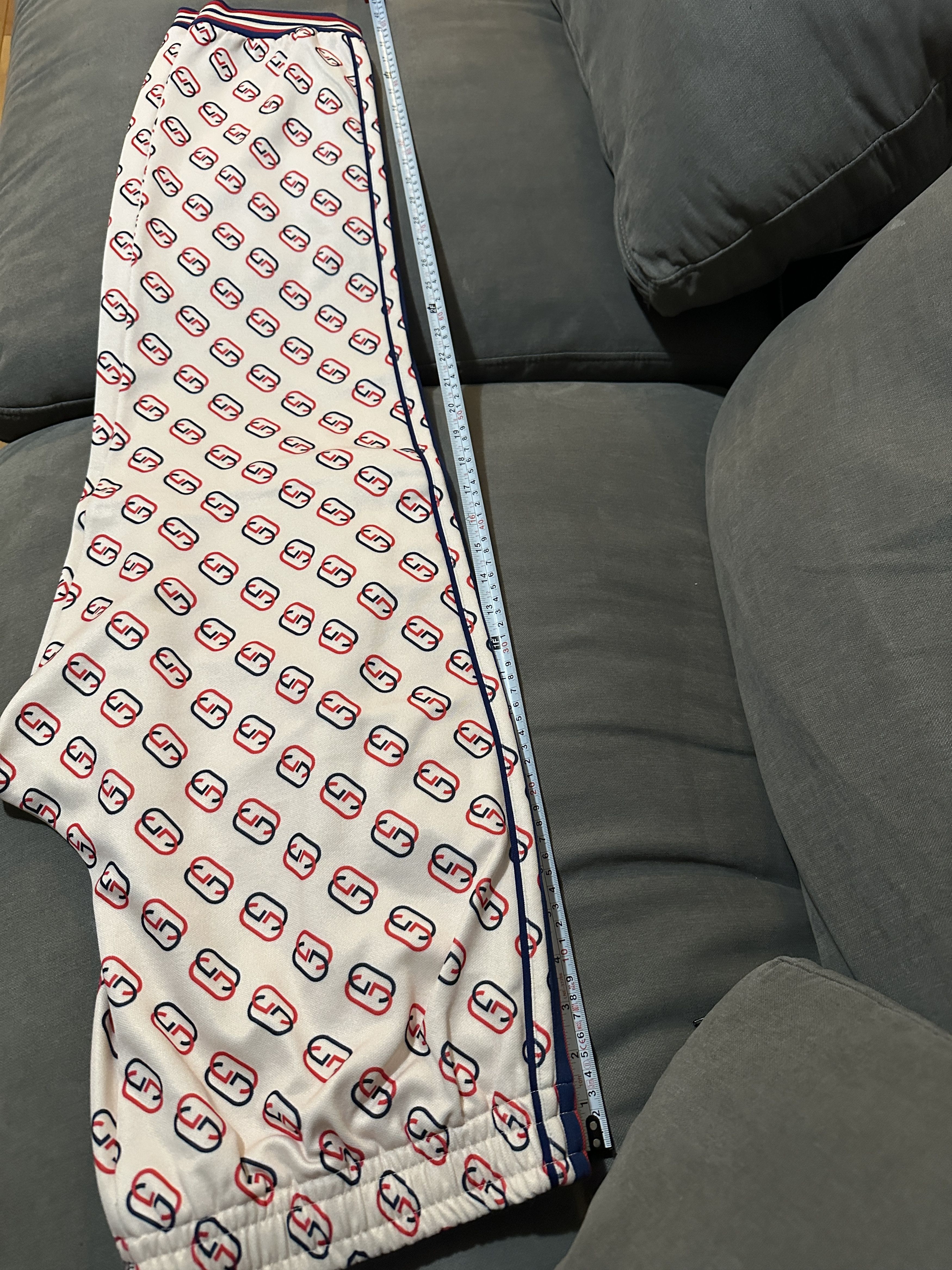 Gucci Gucci Men's Multi-color Cotton Interlocking G Pants sz XL Size US 36 / EU 52 - 1 Thumbnail