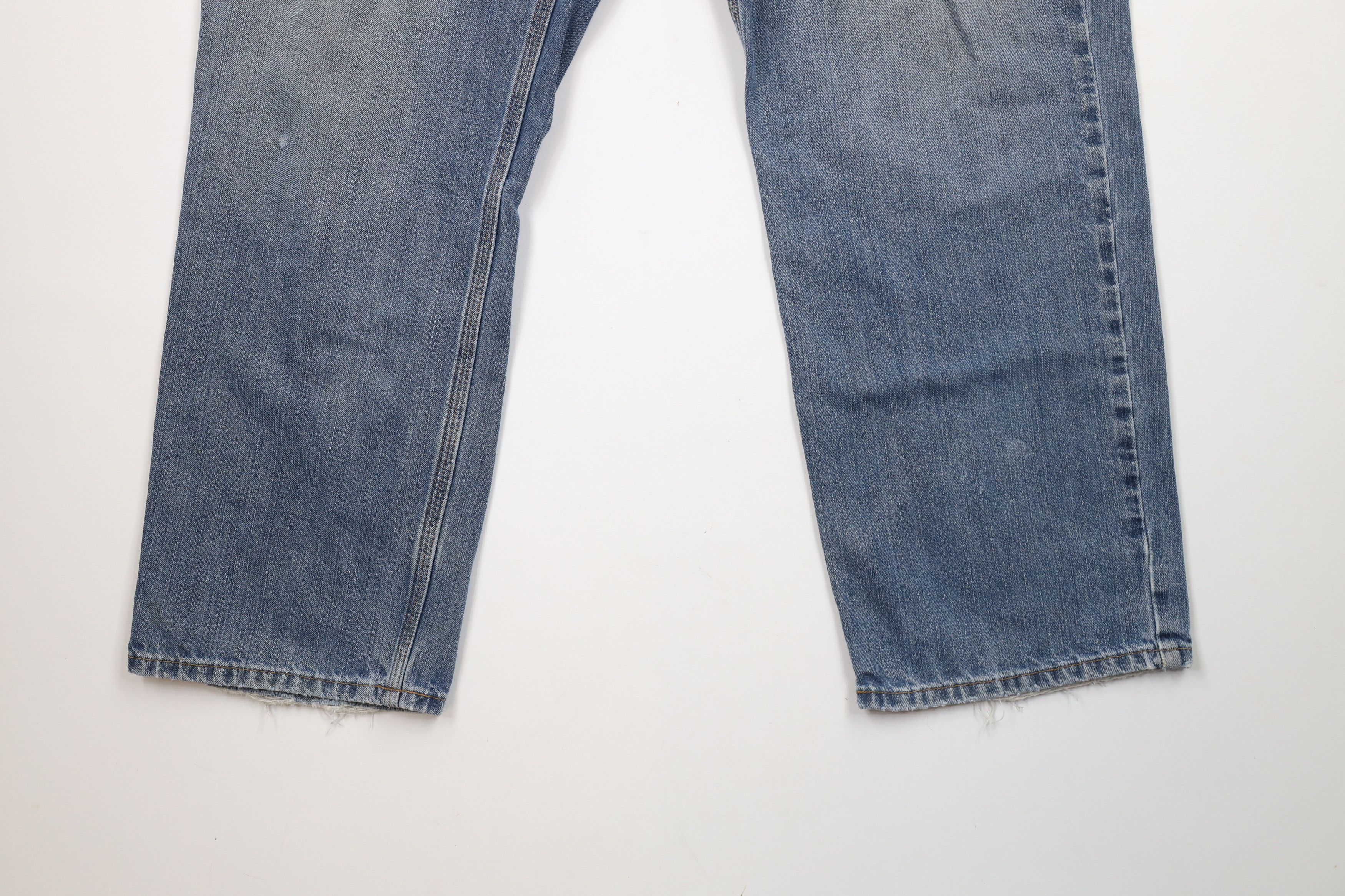 Carhartt × Vintage Vintage Carhartt Distressed Relaxed Fit Denim Jeans Blue Size US 40 / EU 56 - 4 Thumbnail